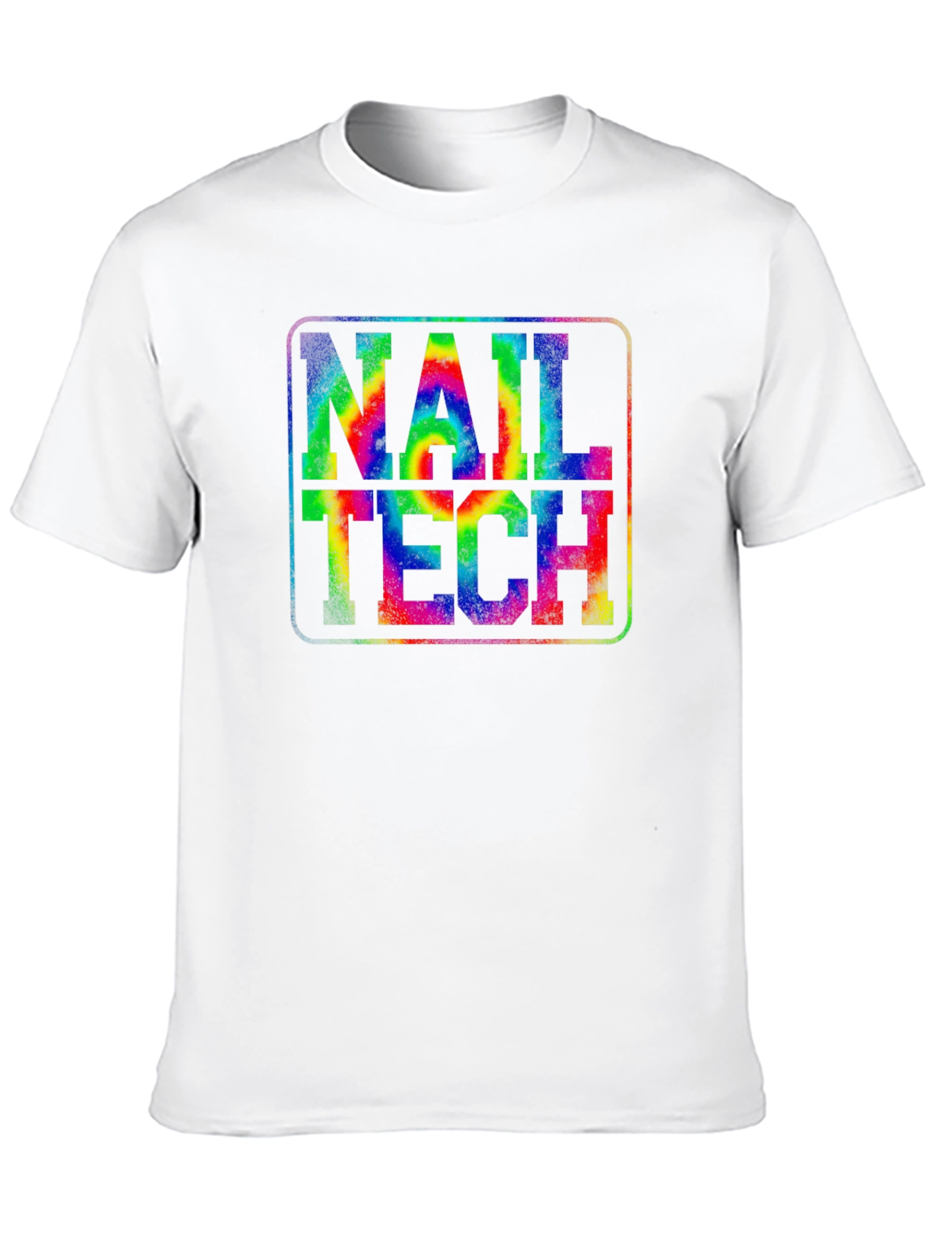 Nail Tech Tie-Dye Graphic T-Shirt - Unisex