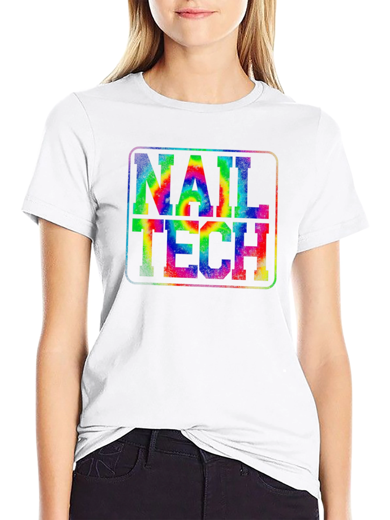 Nail Tech Tie-Dye Graphic T-Shirt - Unisex