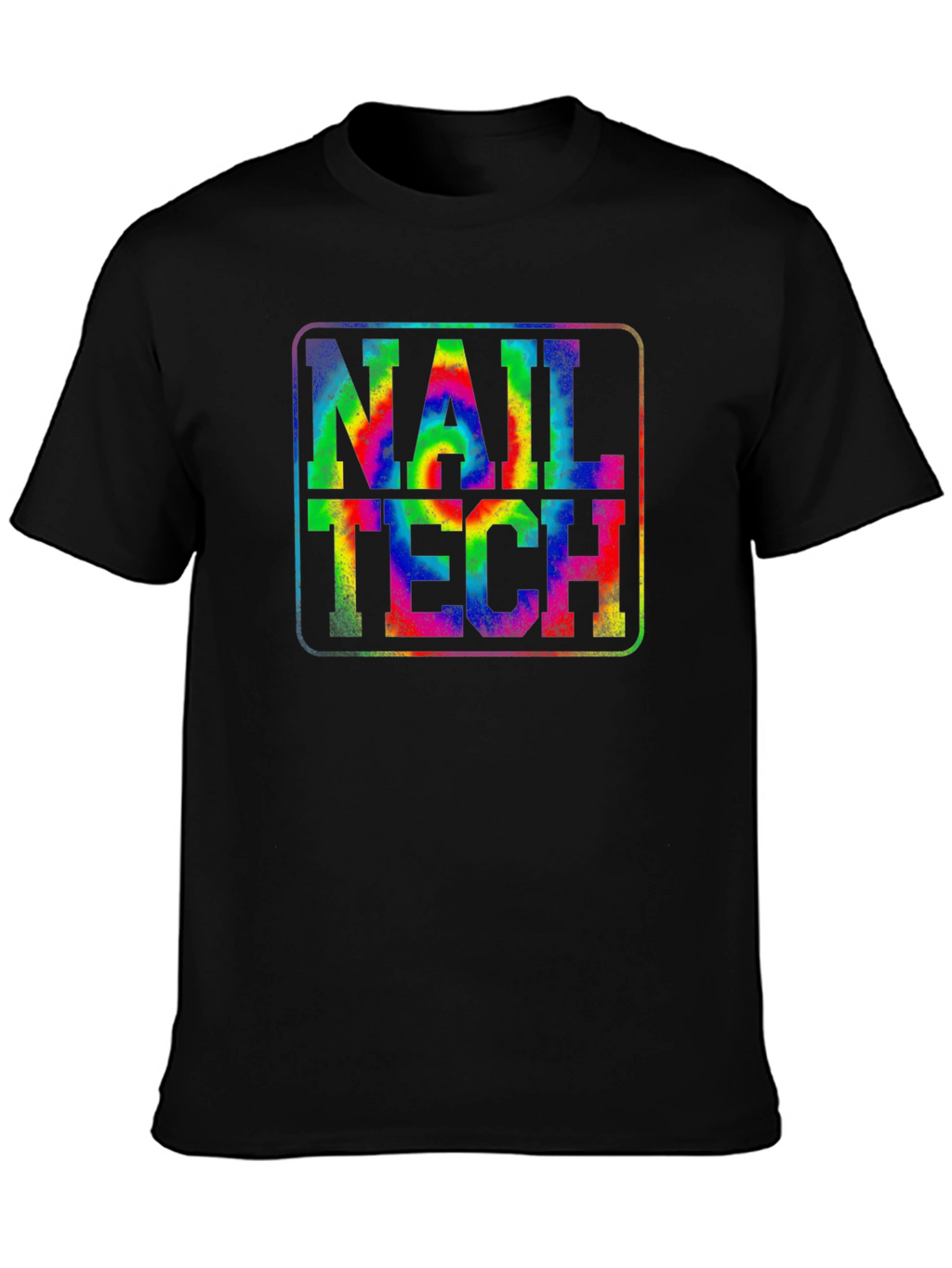 Nail Tech Tie-Dye Graphic T-Shirt - Unisex