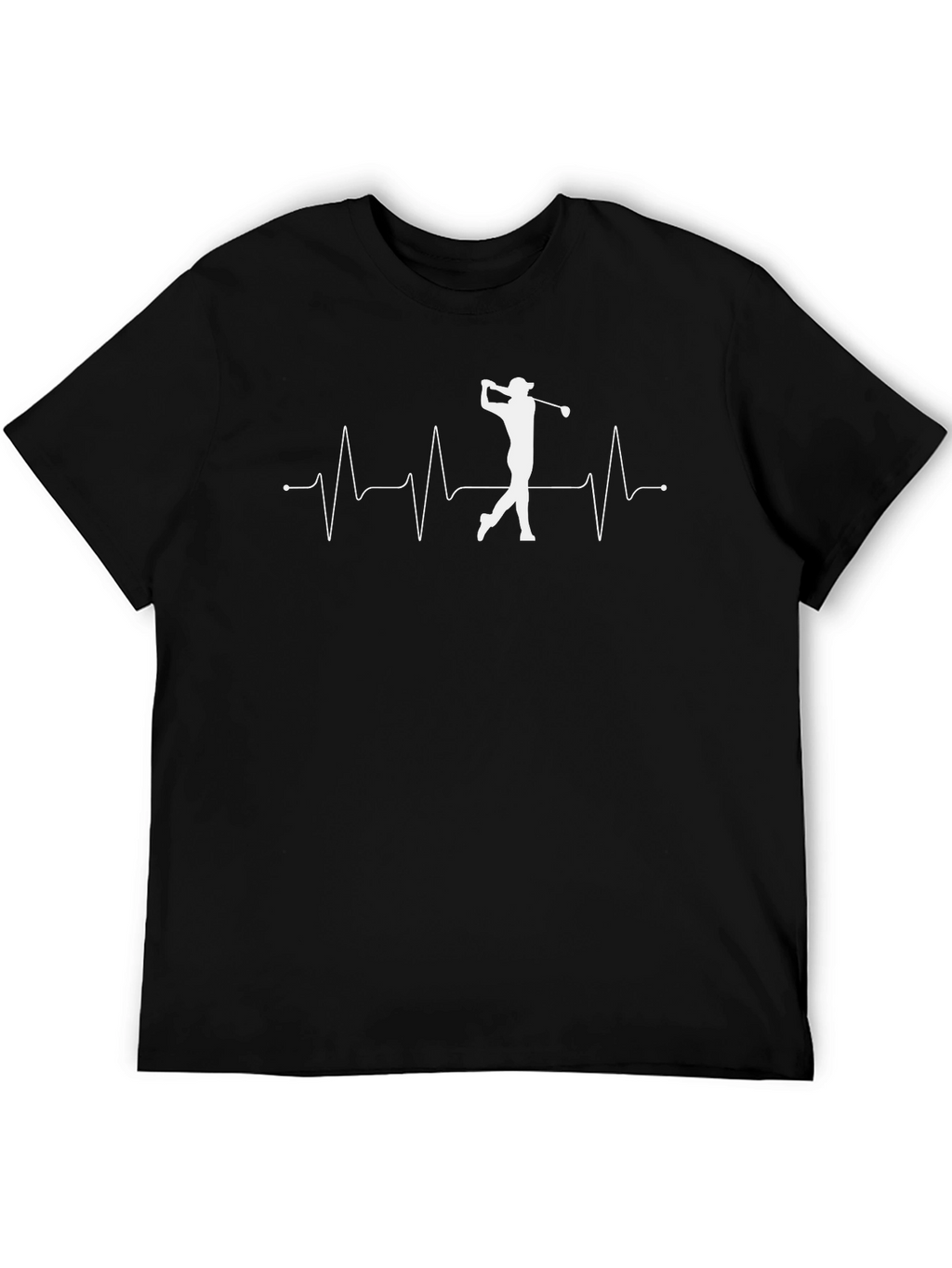 Golf Heartbeat T-Shirt - Golfer Tee