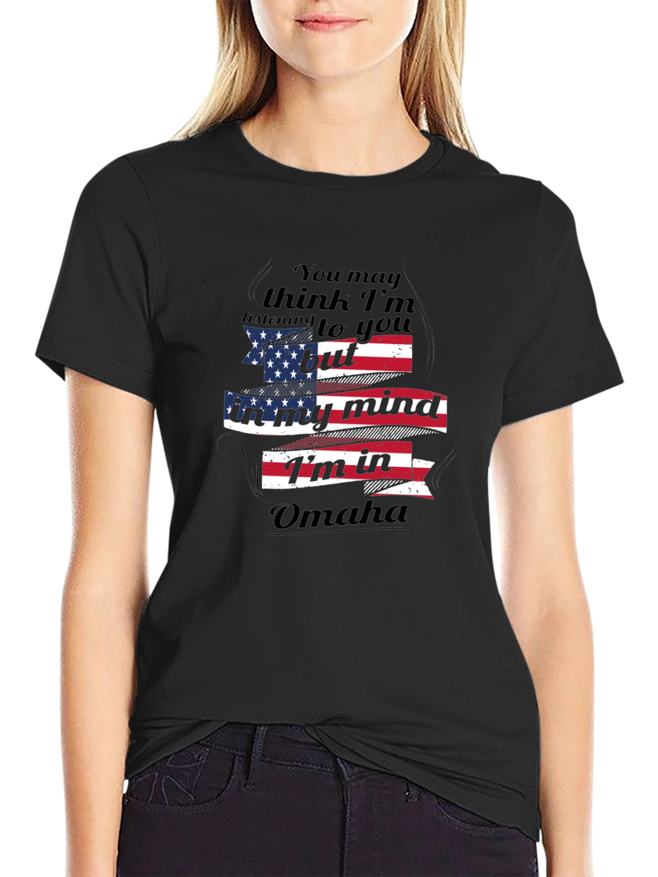 Omaha Mind T-Shirt - Patriotic Design