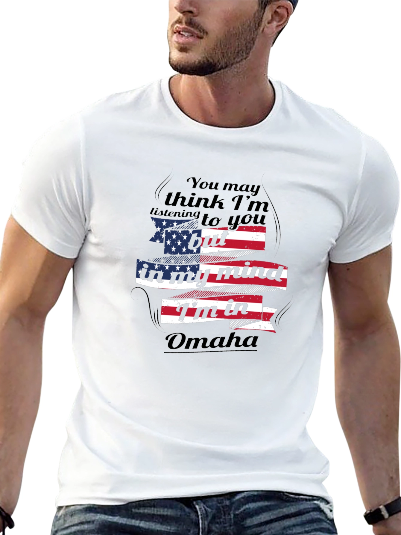 Omaha Mind T-Shirt - Patriotic Design