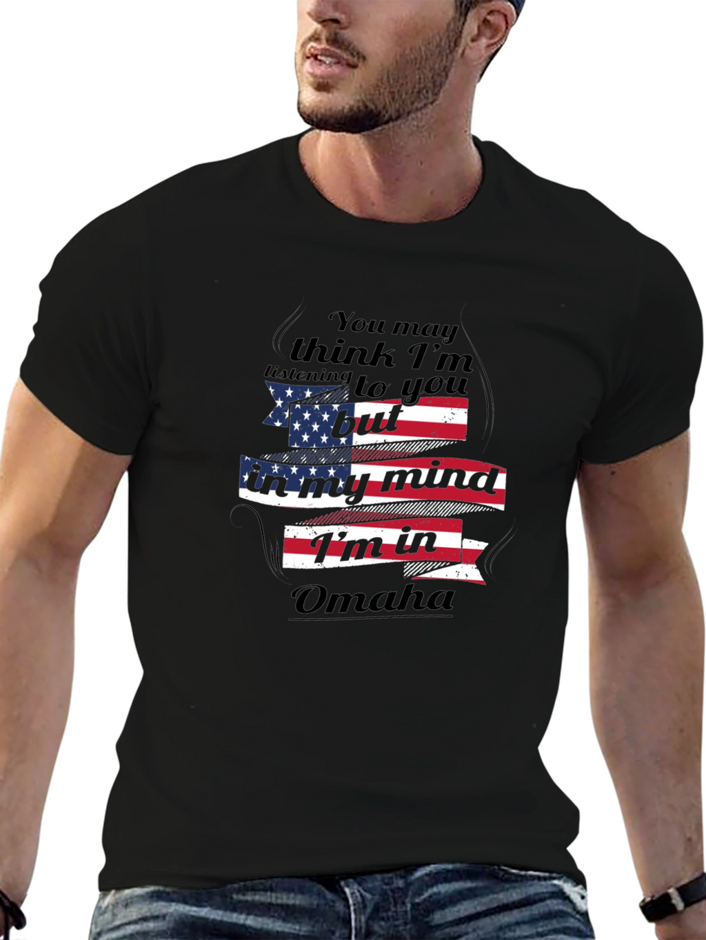 Omaha Mind T-Shirt - Patriotic Design