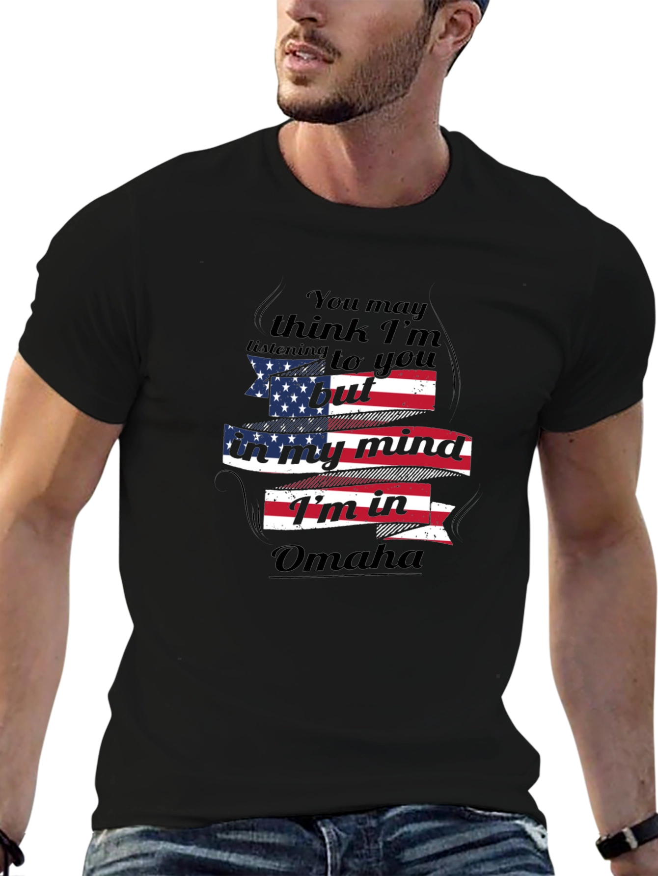 Omaha Mind T-Shirt - Patriotic Design