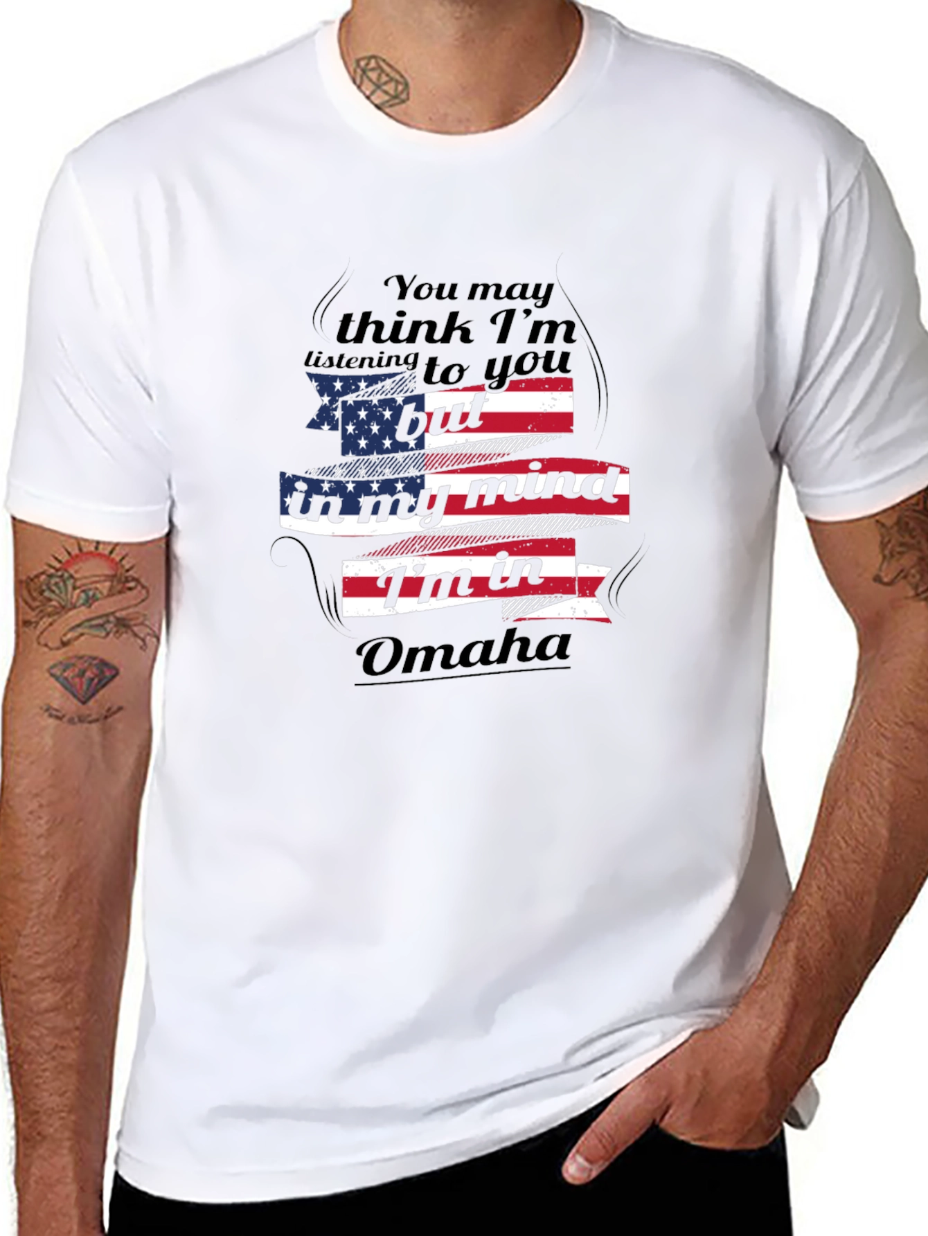 Omaha Mind T-Shirt - Patriotic Design