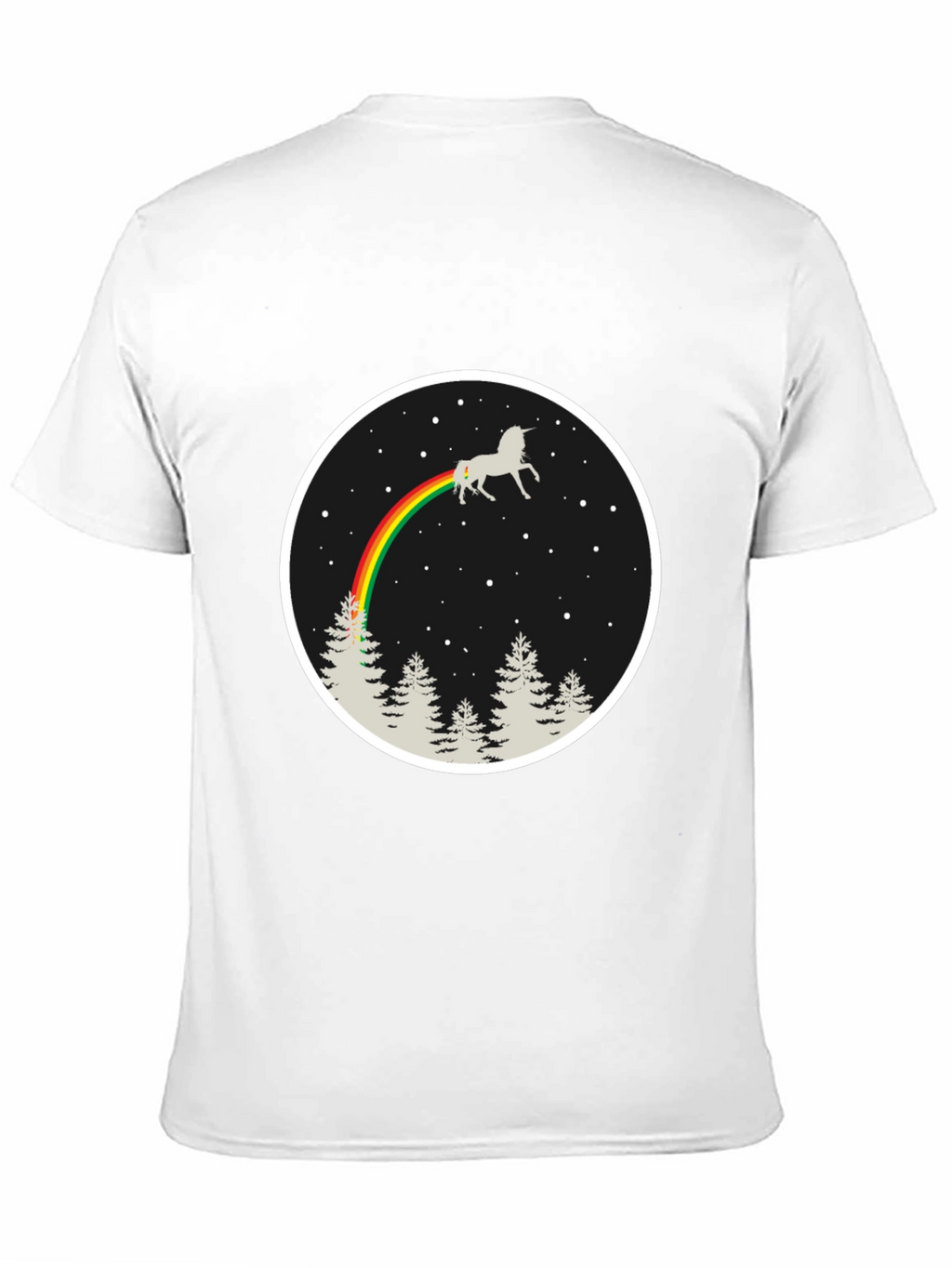 Unicorn Rainbow T-Shirt - Black