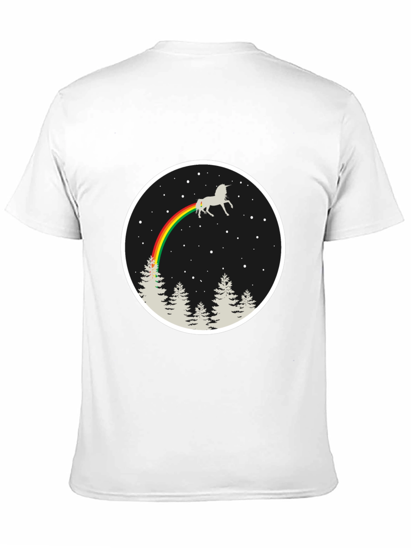 Unicorn Rainbow T-Shirt - Black