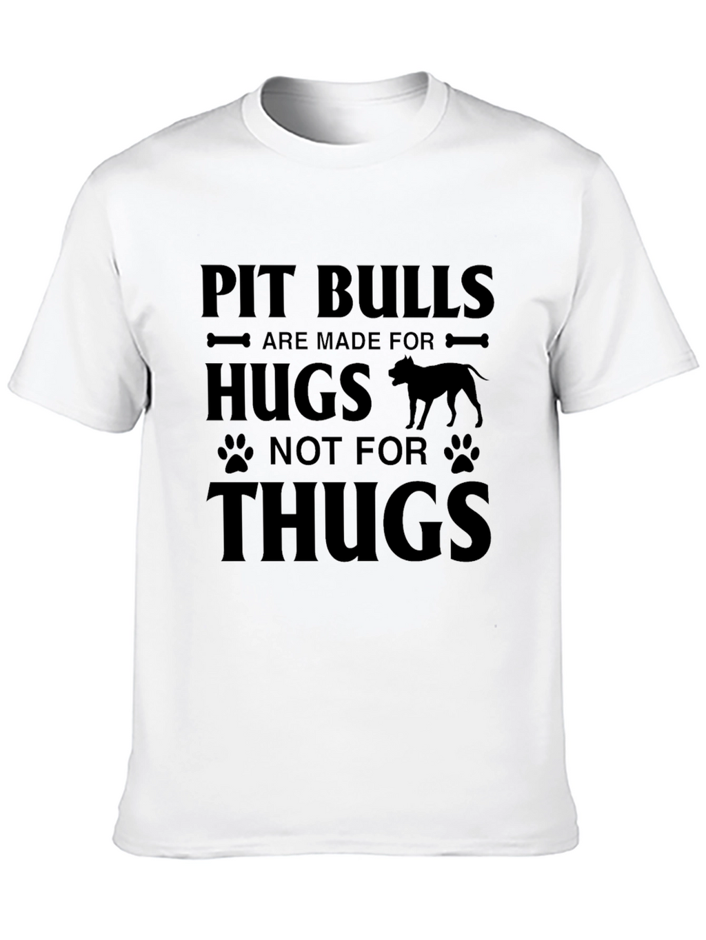 Pit Bull Hugs Graphic Tee - Soft Cotton Blend
