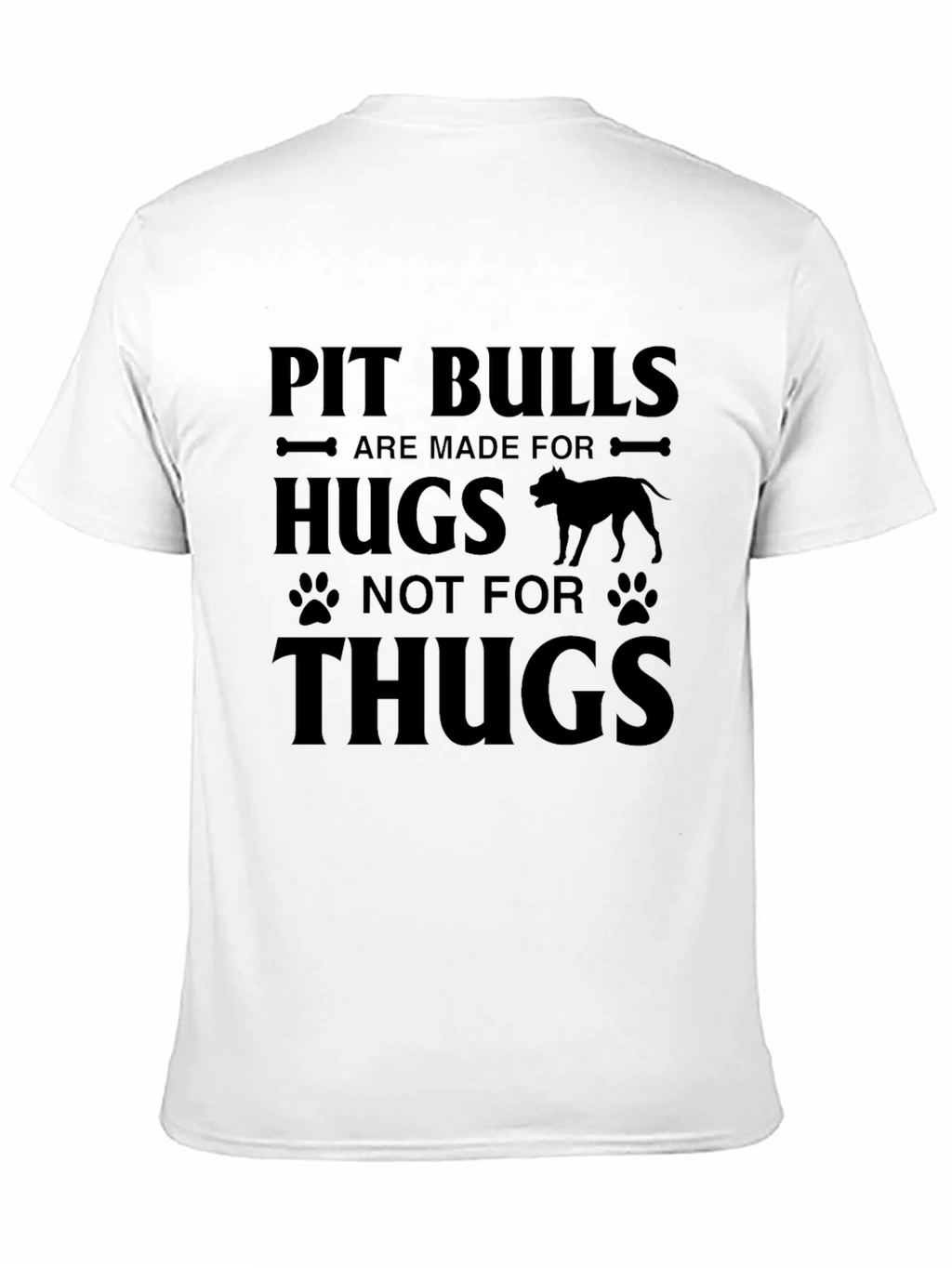 Pit Bull Hugs Graphic Tee - Soft Cotton Blend