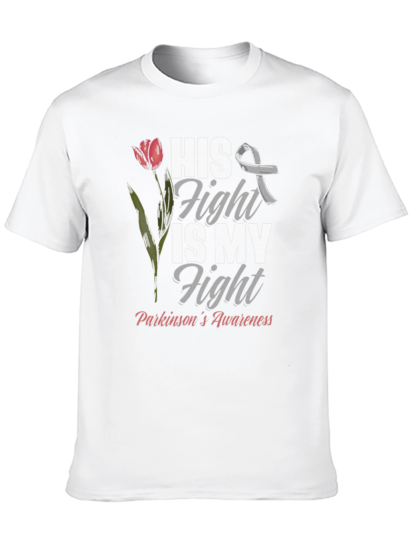 Parkinsons Awareness T-Shirt - His Fight Is My Fight