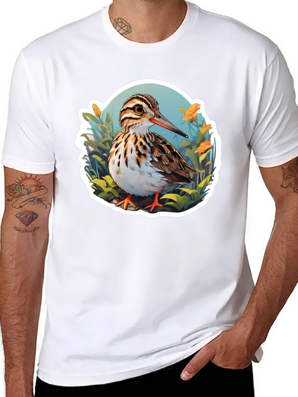 Bird Graphic Tee: Nature Inspired Style