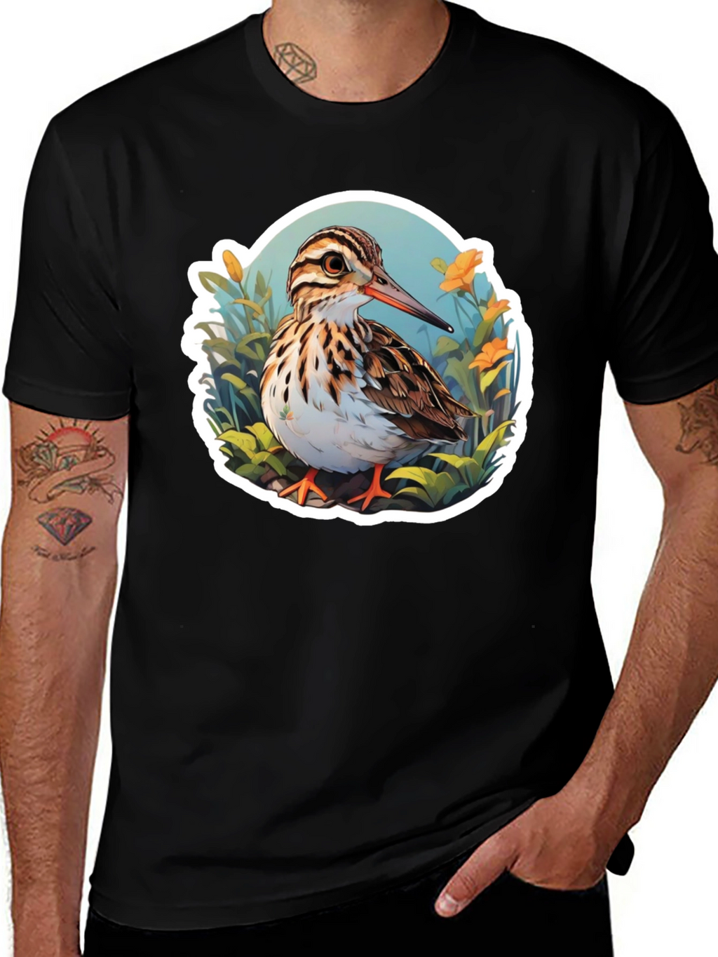 Bird Graphic Tee: Nature Inspired Style