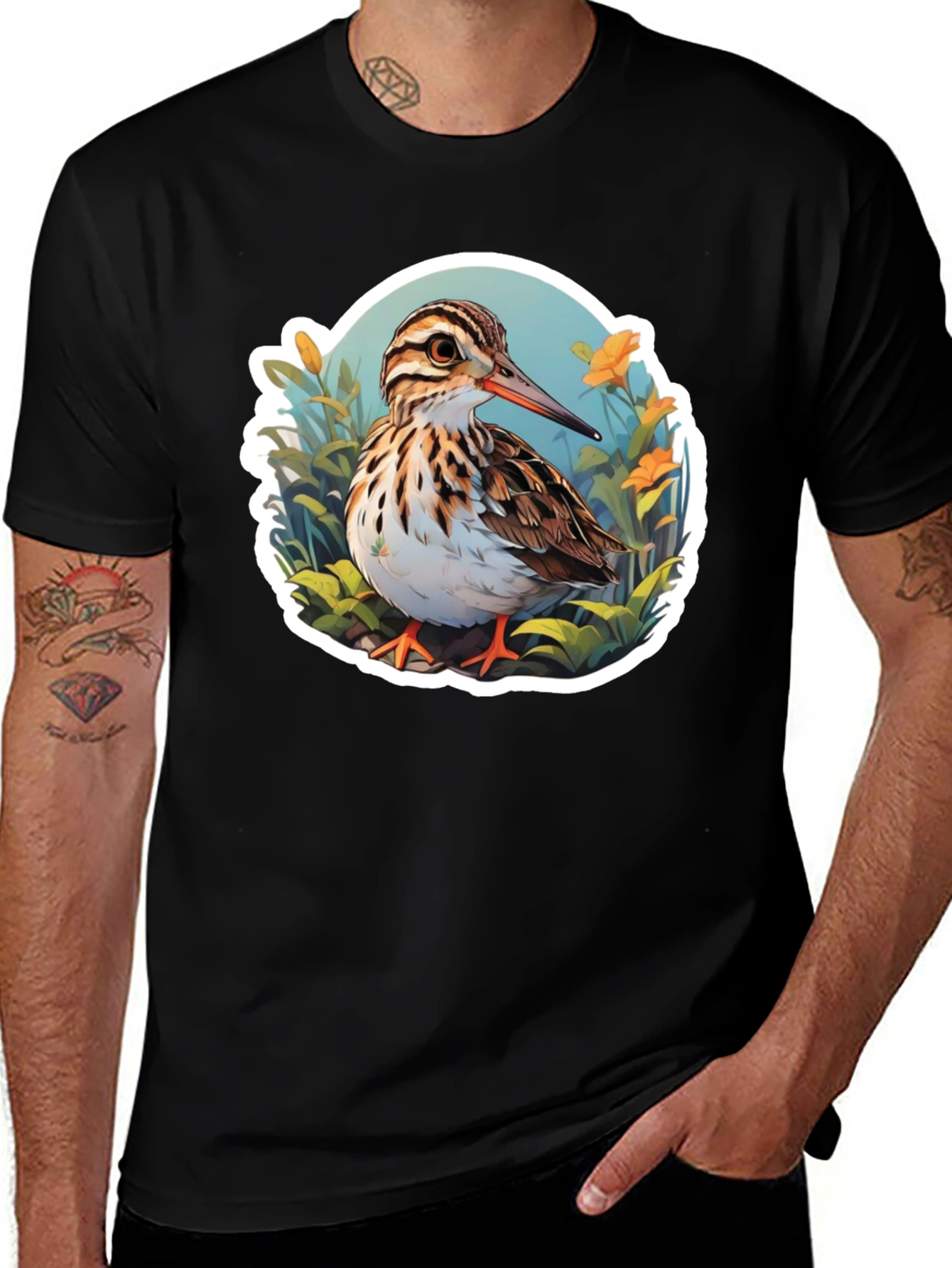 Bird Graphic Tee: Nature Inspired Style