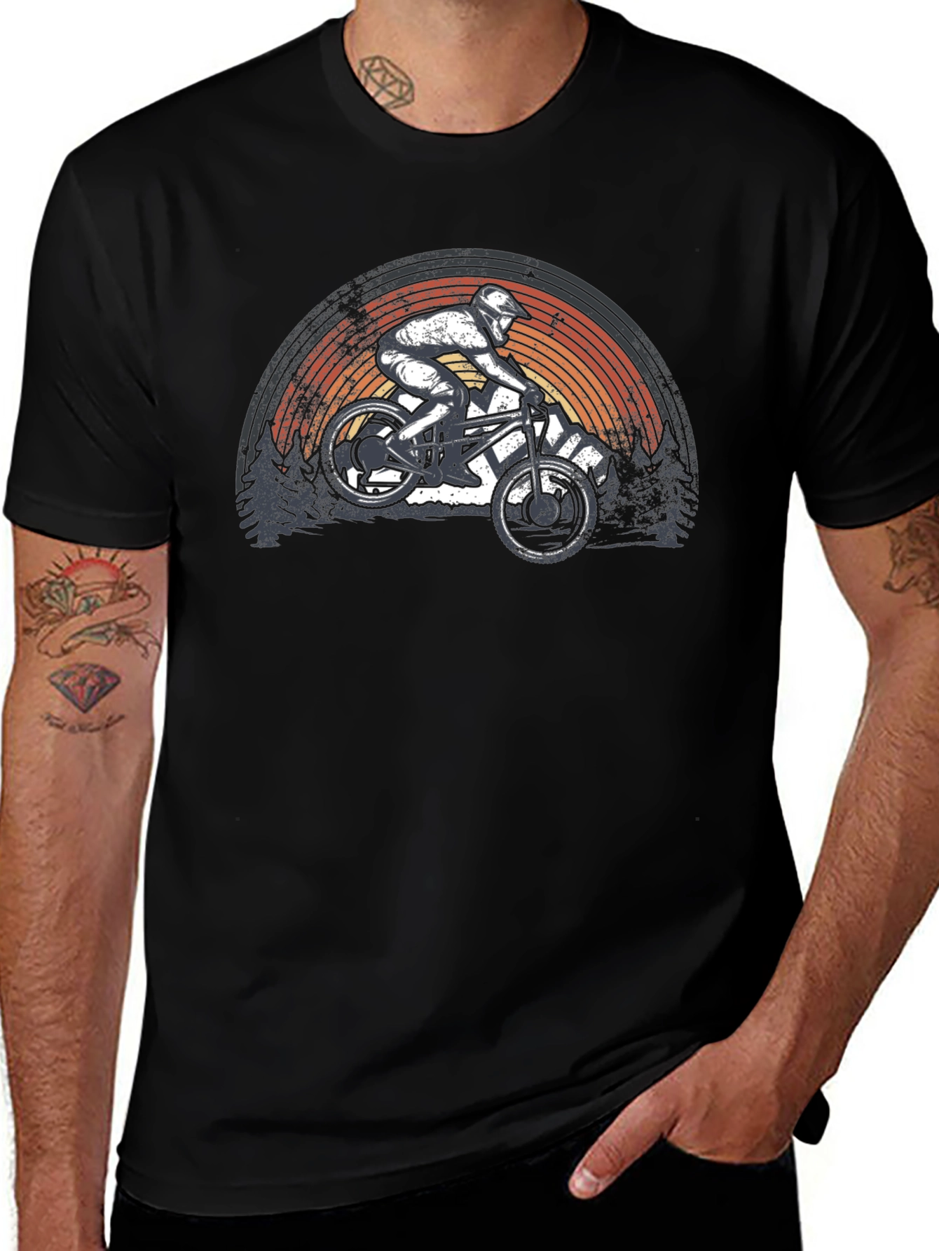 Mountain Bike Rider Graphic Tee