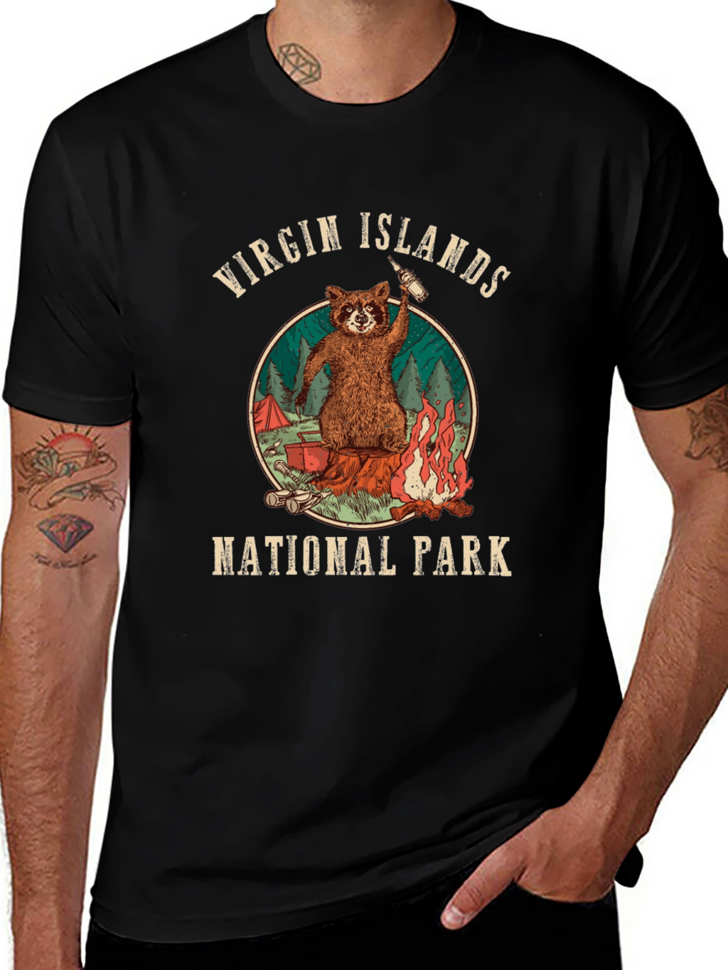 Virgin Islands National Park Raccoon T-Shirt