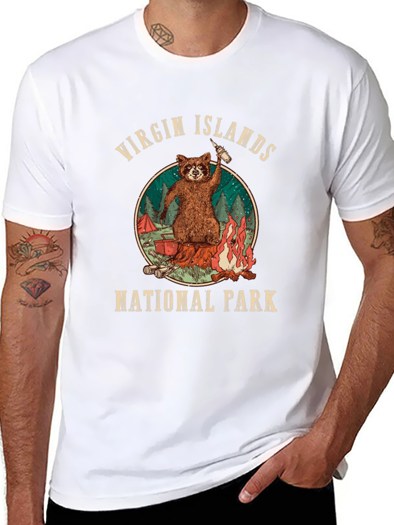 Virgin Islands National Park Raccoon T-Shirt