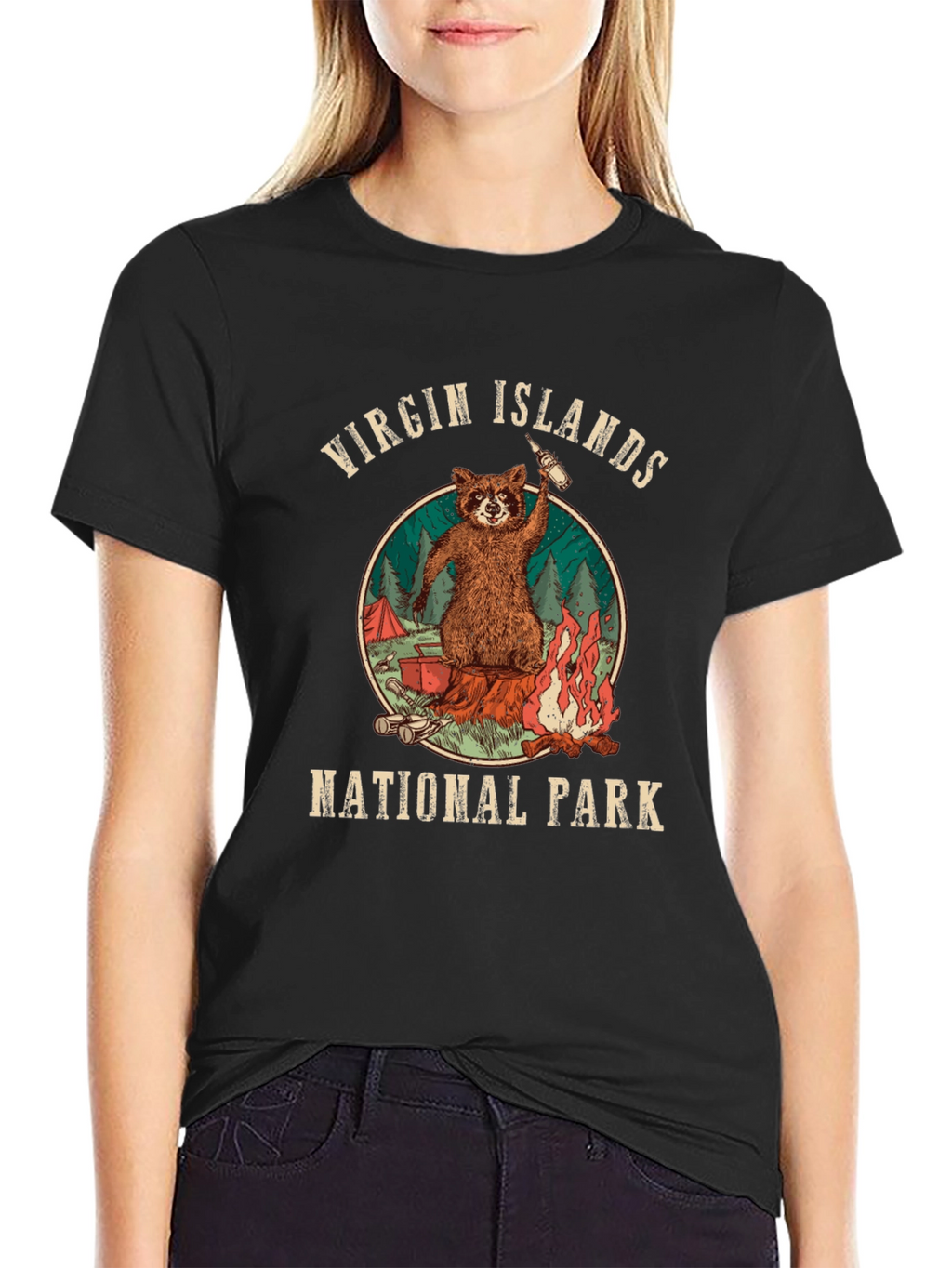 Virgin Islands National Park Raccoon T-Shirt