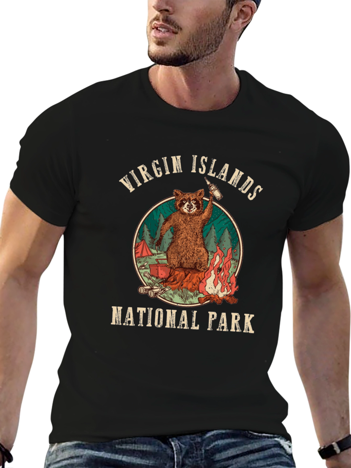 Virgin Islands National Park Raccoon T-Shirt