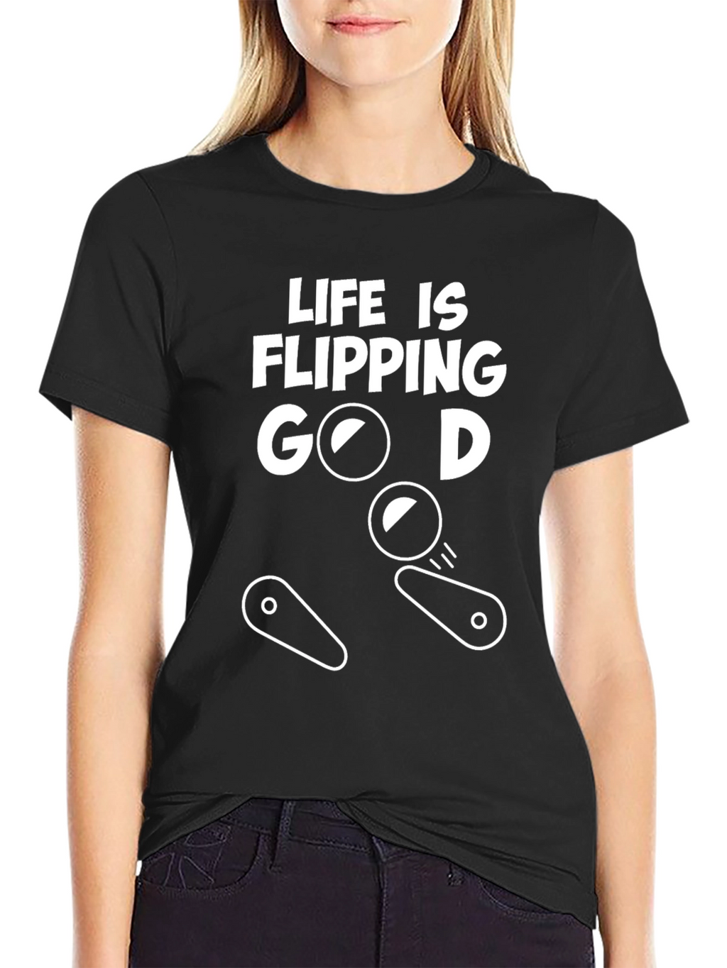 Life is Flipping Good T-Shirt - Pinball Design