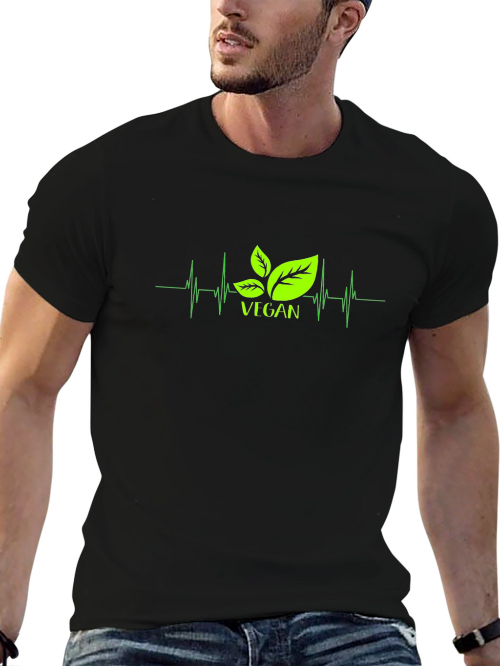 Vegan Heartbeat T-Shirt - Plant-Based Lifestyle