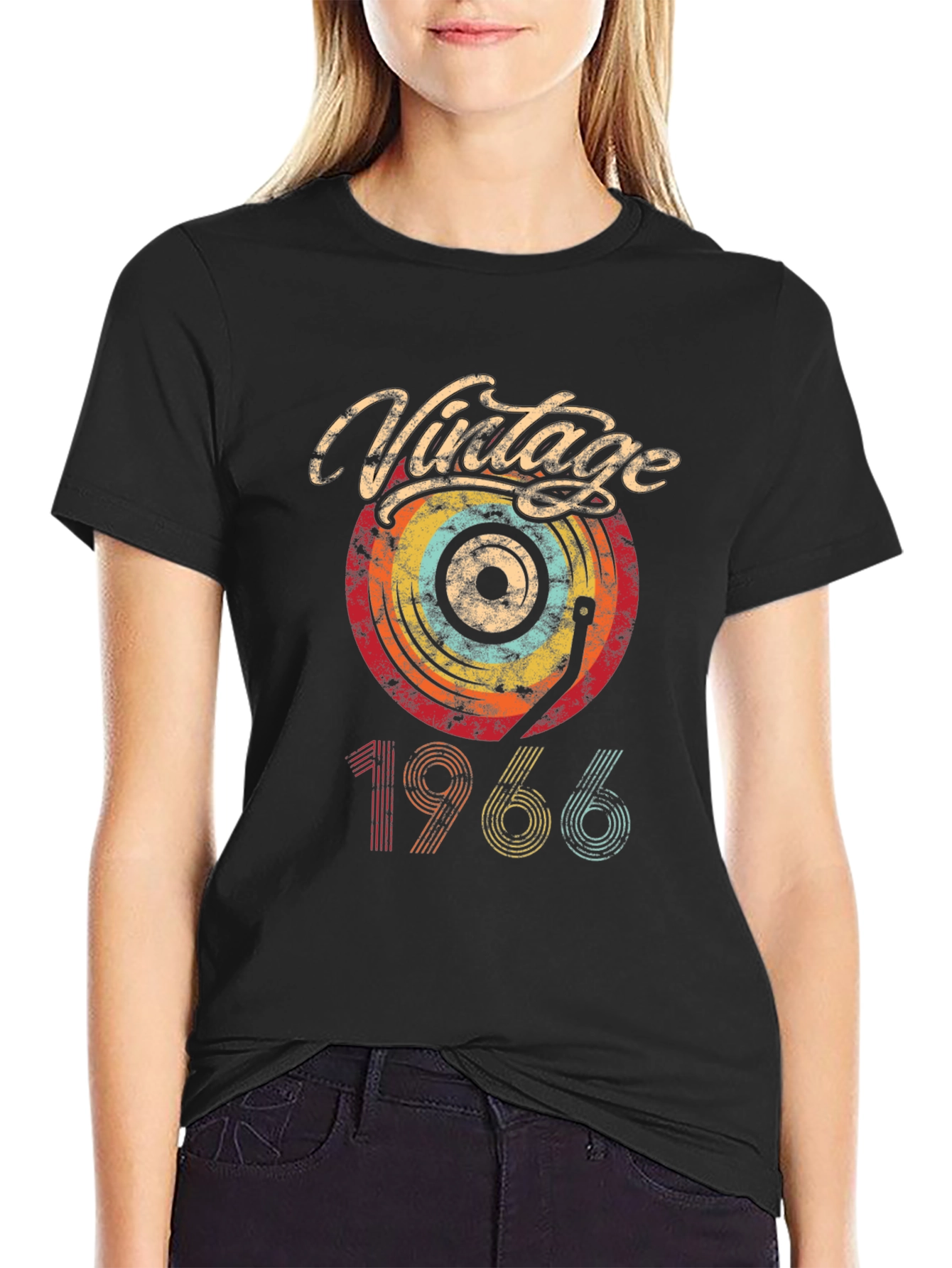 Vintage 1966 Vinyl Record Graphic Tee