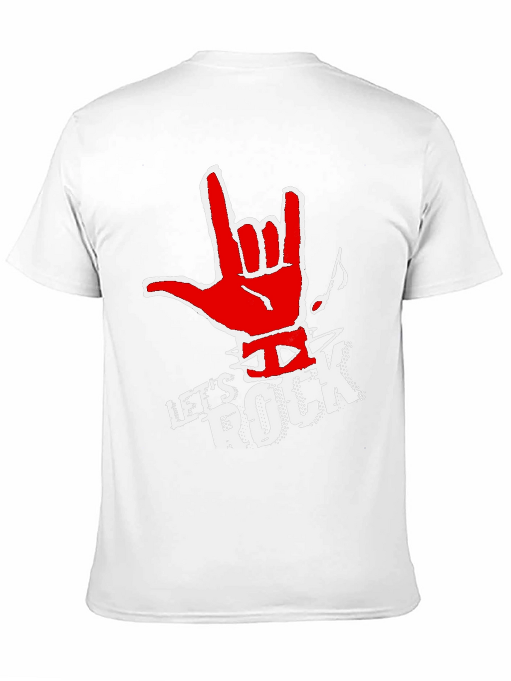 Lets Rock Graphic Tee - Black Cotton
