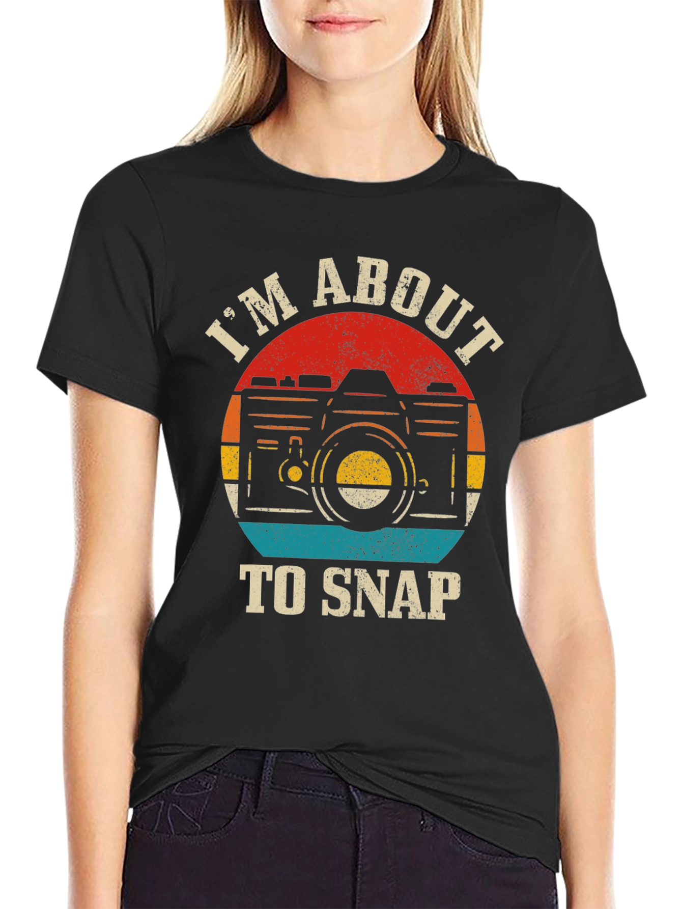 Retro Camera T-Shirt - Im About To Snap