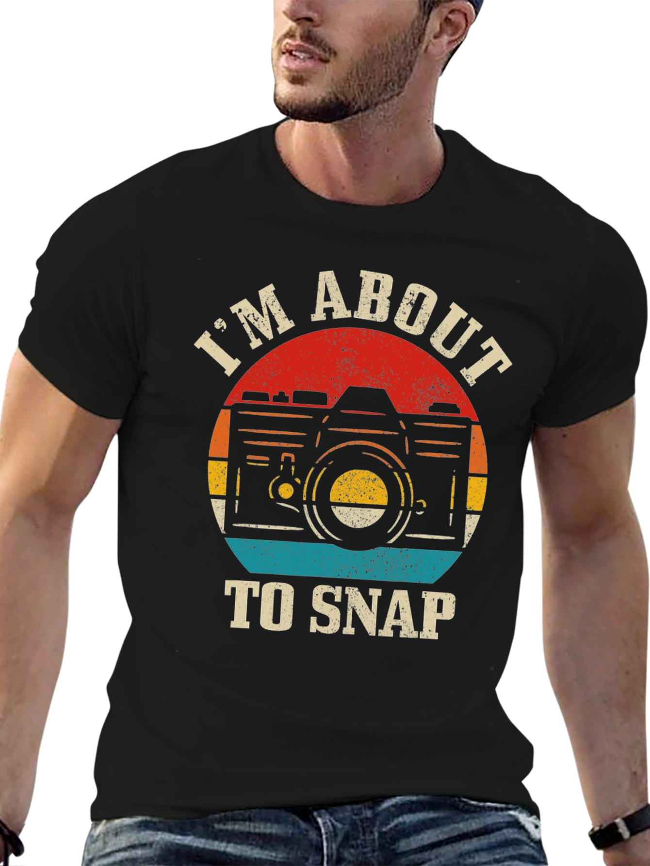 Retro Camera T-Shirt - Im About To Snap