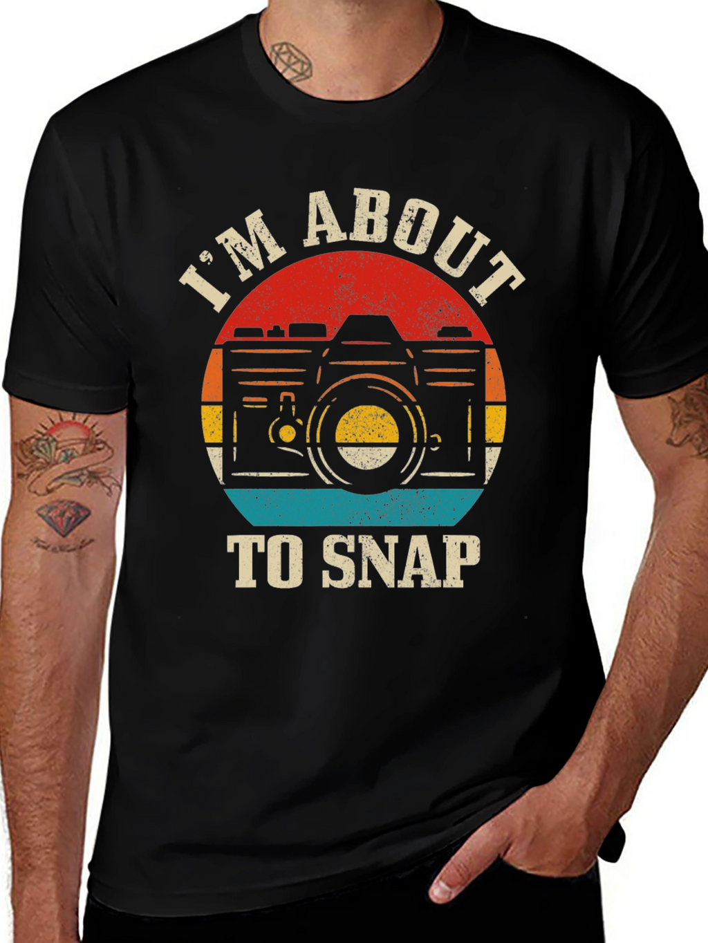 Retro Camera T-Shirt - Im About To Snap