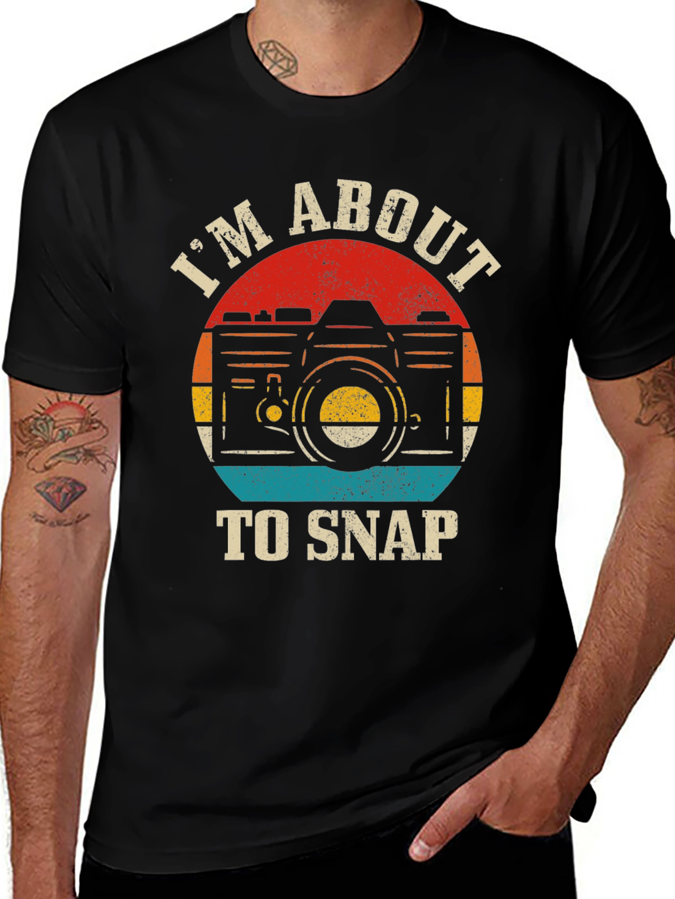Retro Camera T-Shirt - Im About To Snap