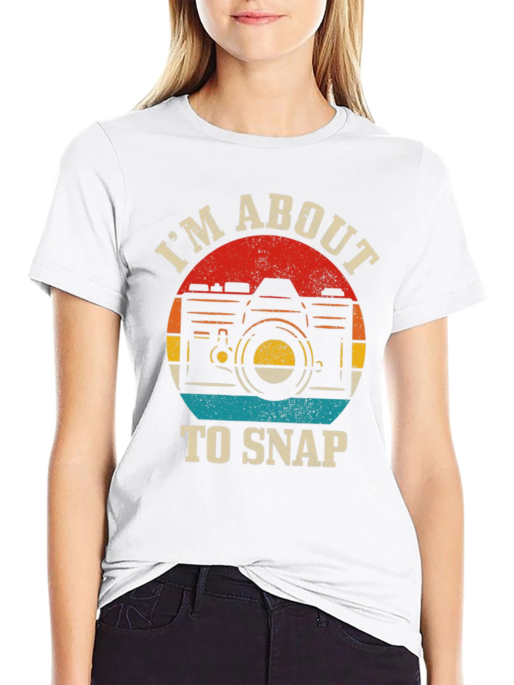 Retro Camera T-Shirt - Im About To Snap