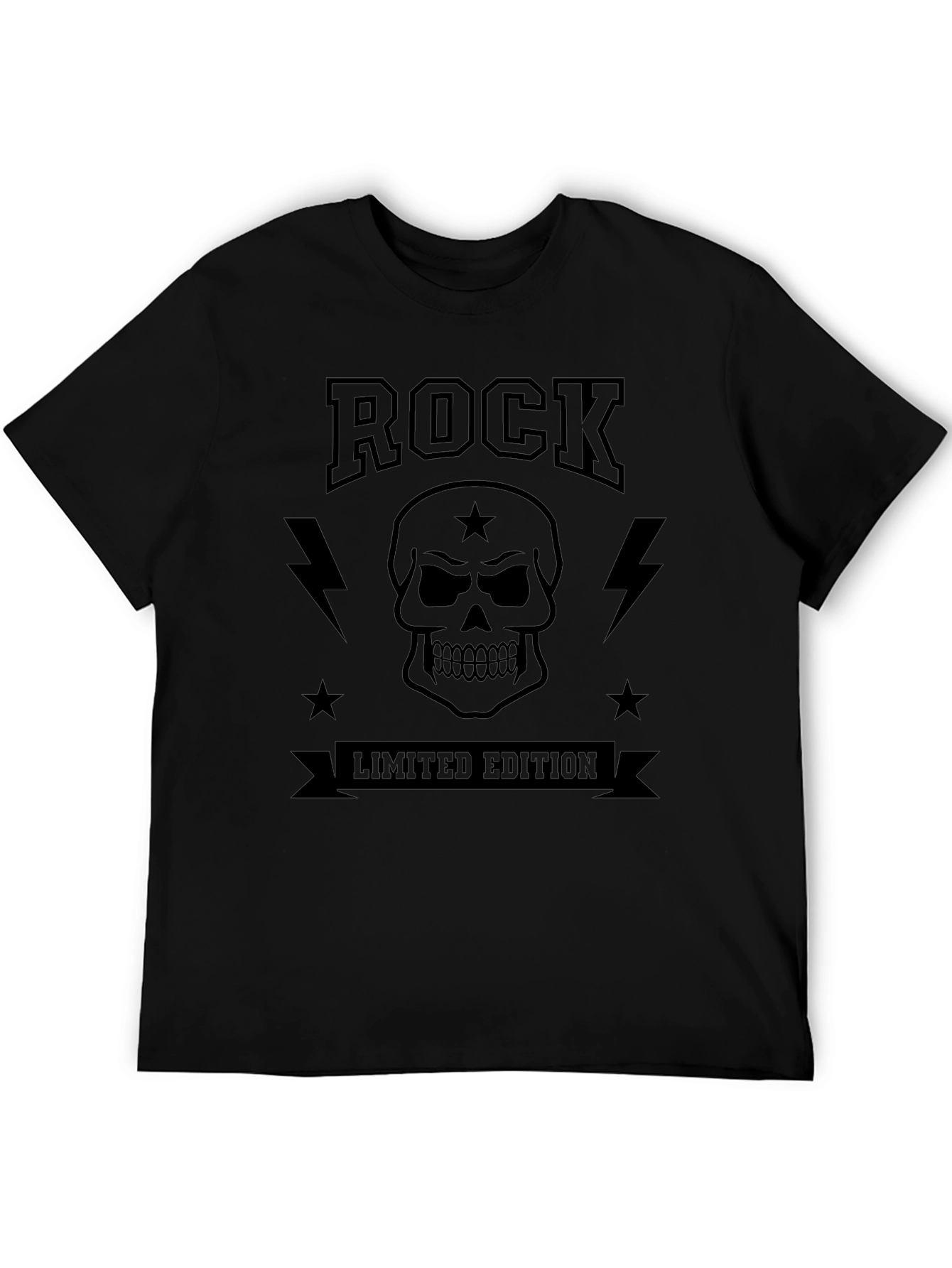 Rock Limited Edition Black Graphic T-Shirt