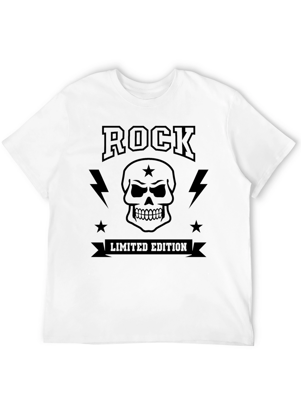 Rock Limited Edition Black Graphic T-Shirt