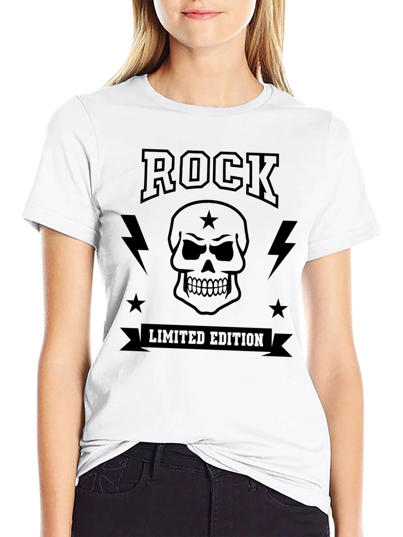 Rock Limited Edition Black Graphic T-Shirt