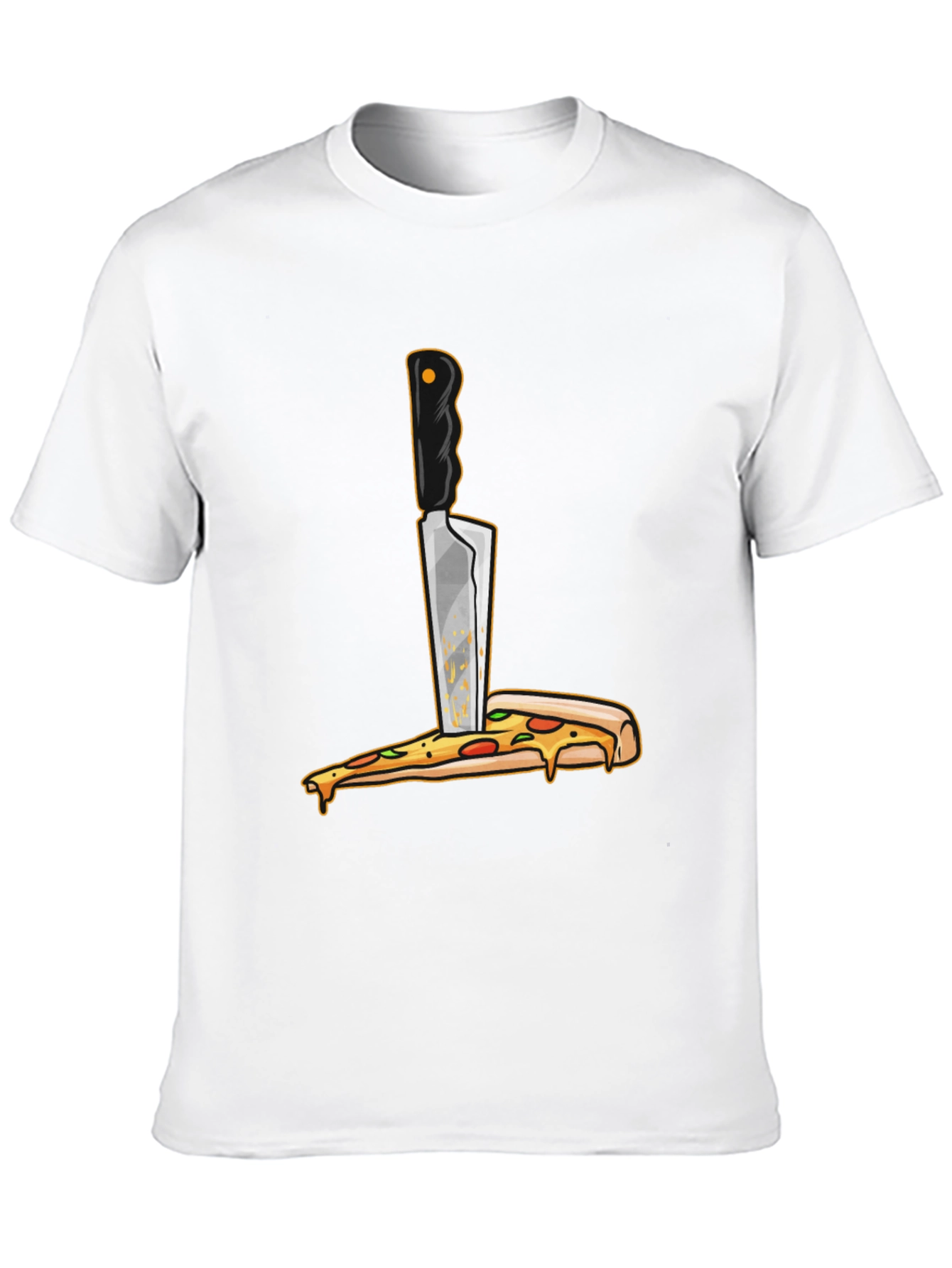 Pizza Knife T-Shirt - Funny Foodie Graphic Tee