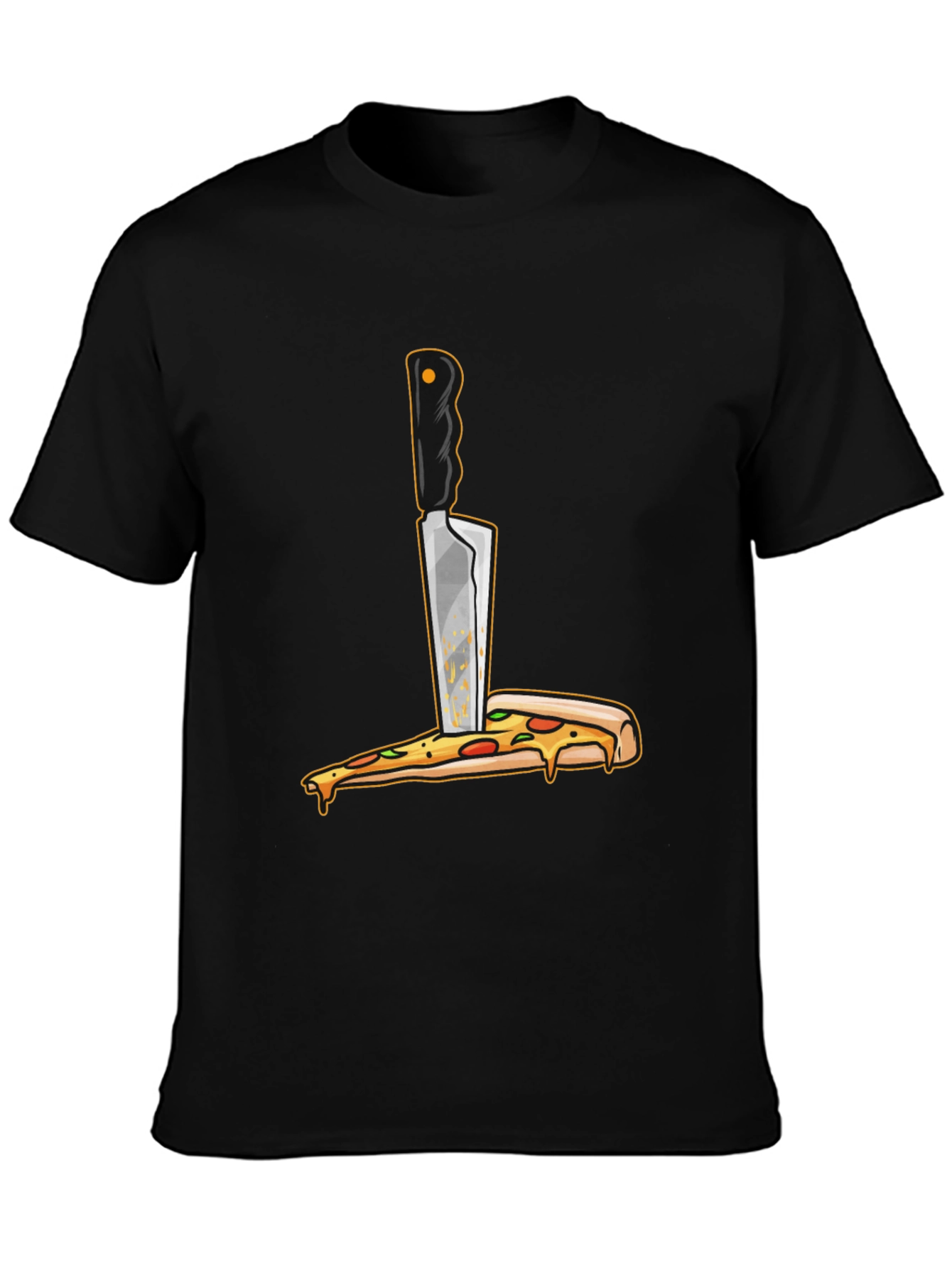 Pizza Knife T-Shirt - Funny Foodie Graphic Tee