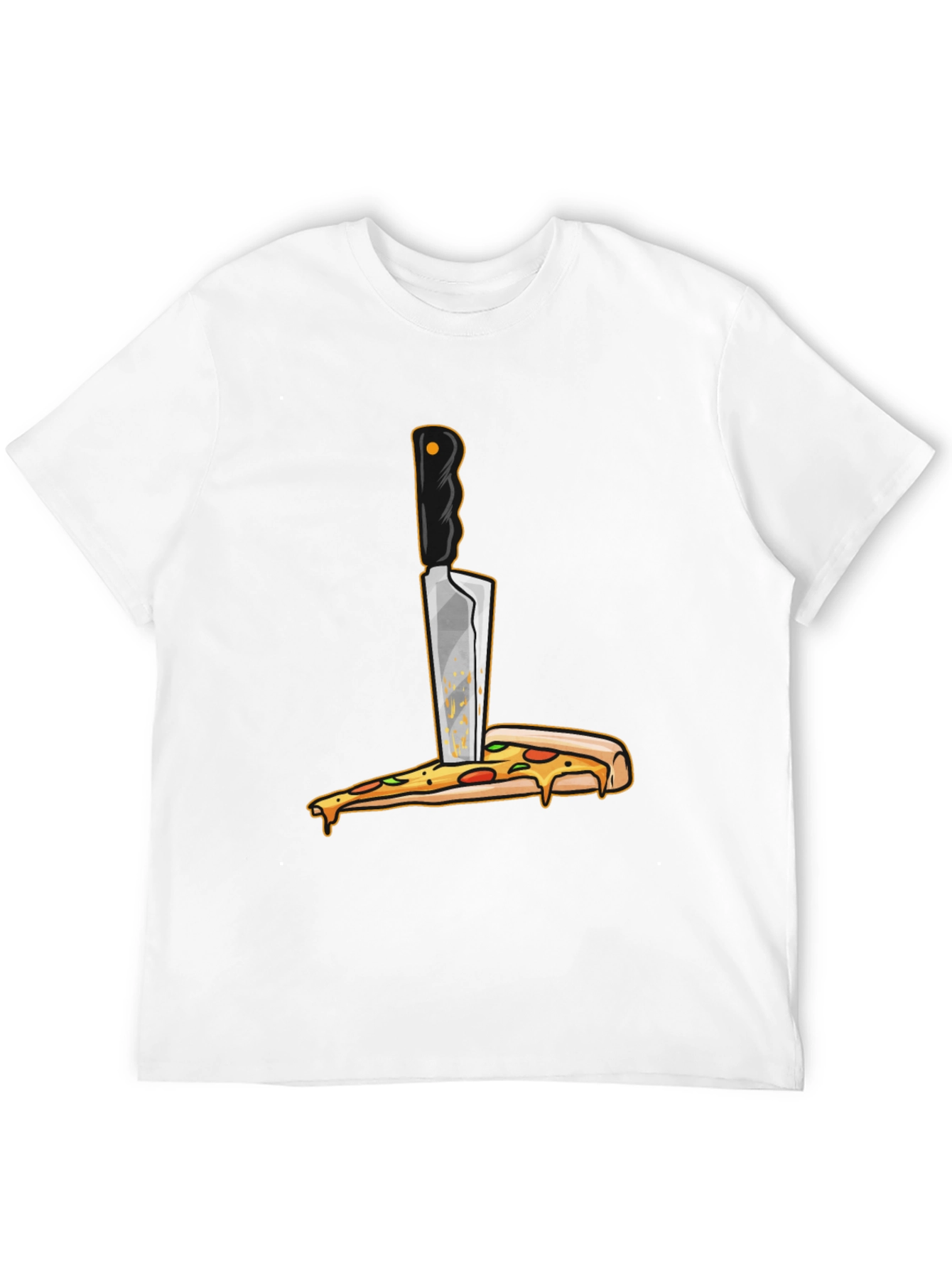 Pizza Knife T-Shirt - Funny Foodie Graphic Tee