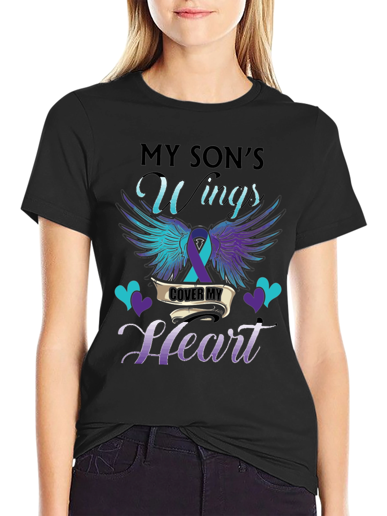 My Sons Wings Cover My Heart T-Shirt
