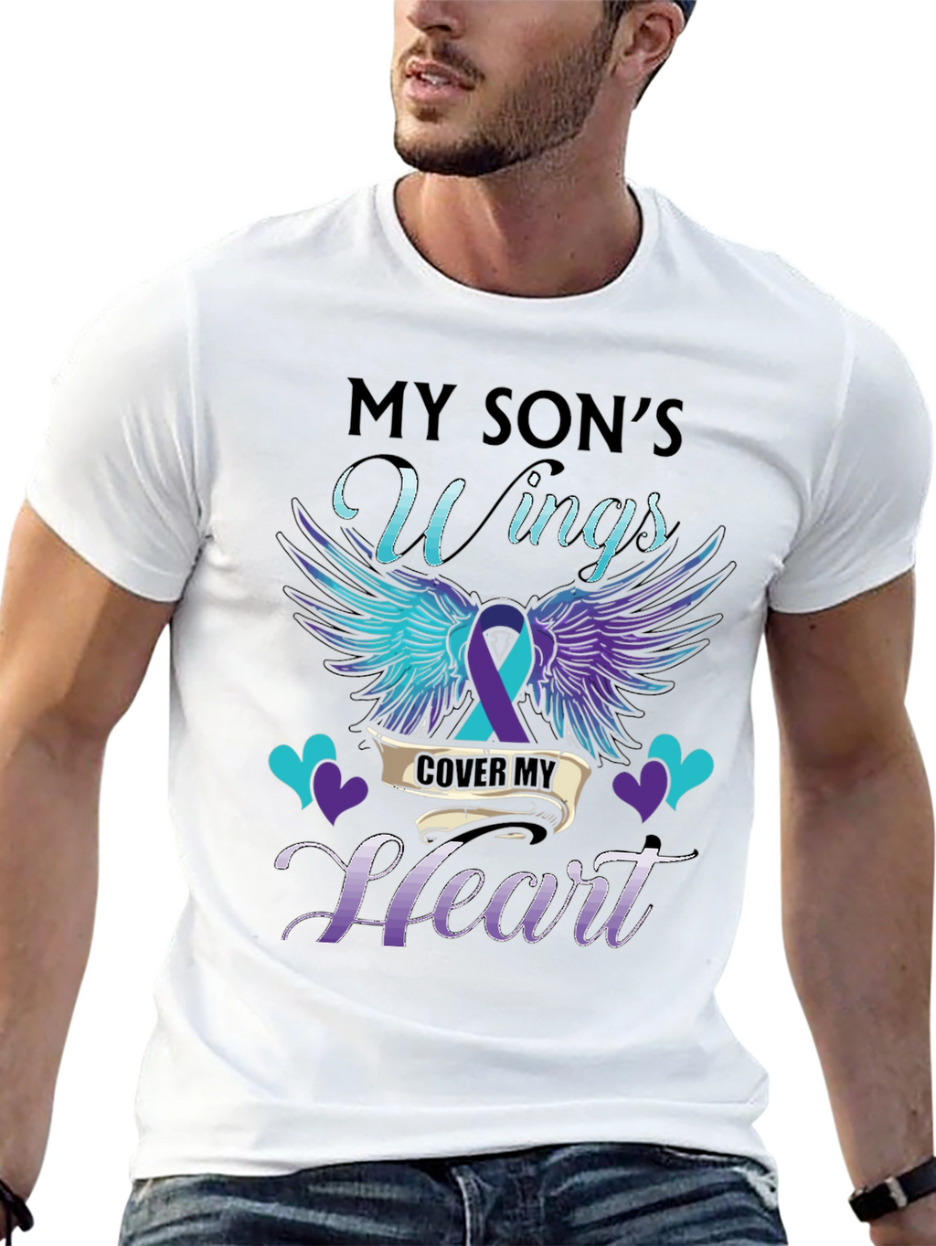 My Sons Wings Cover My Heart T-Shirt