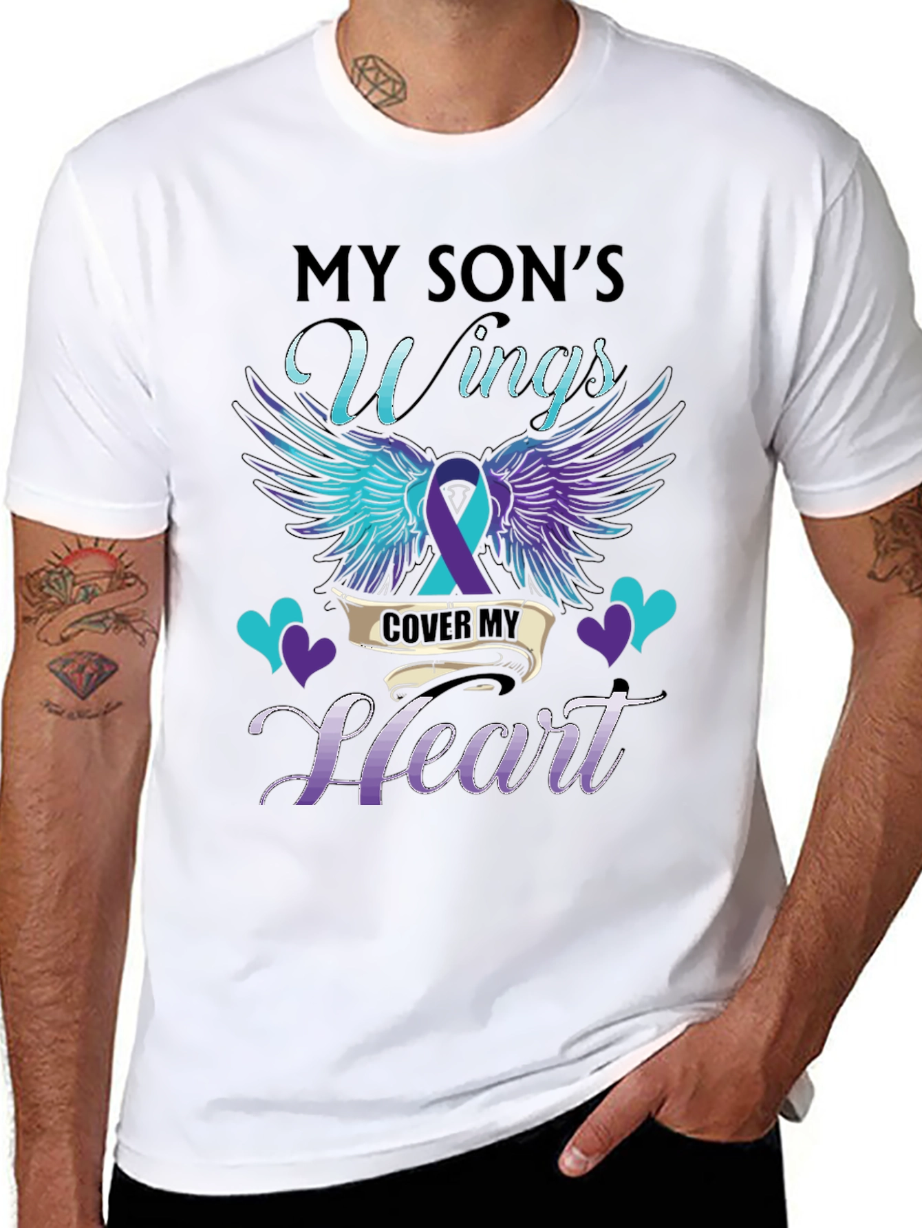My Sons Wings Cover My Heart T-Shirt