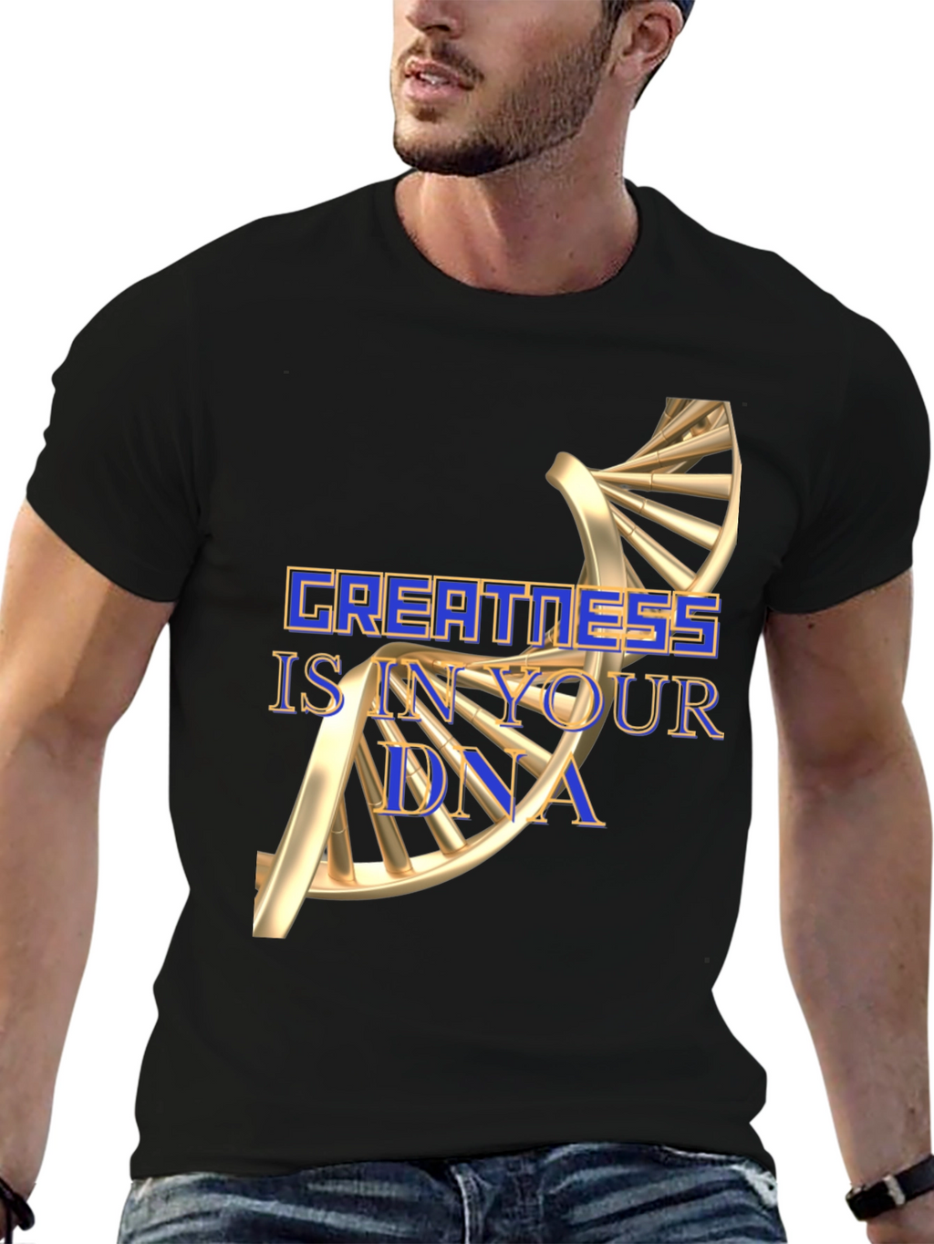Greatness DNA Graphic T-Shirt - Motivational Tee