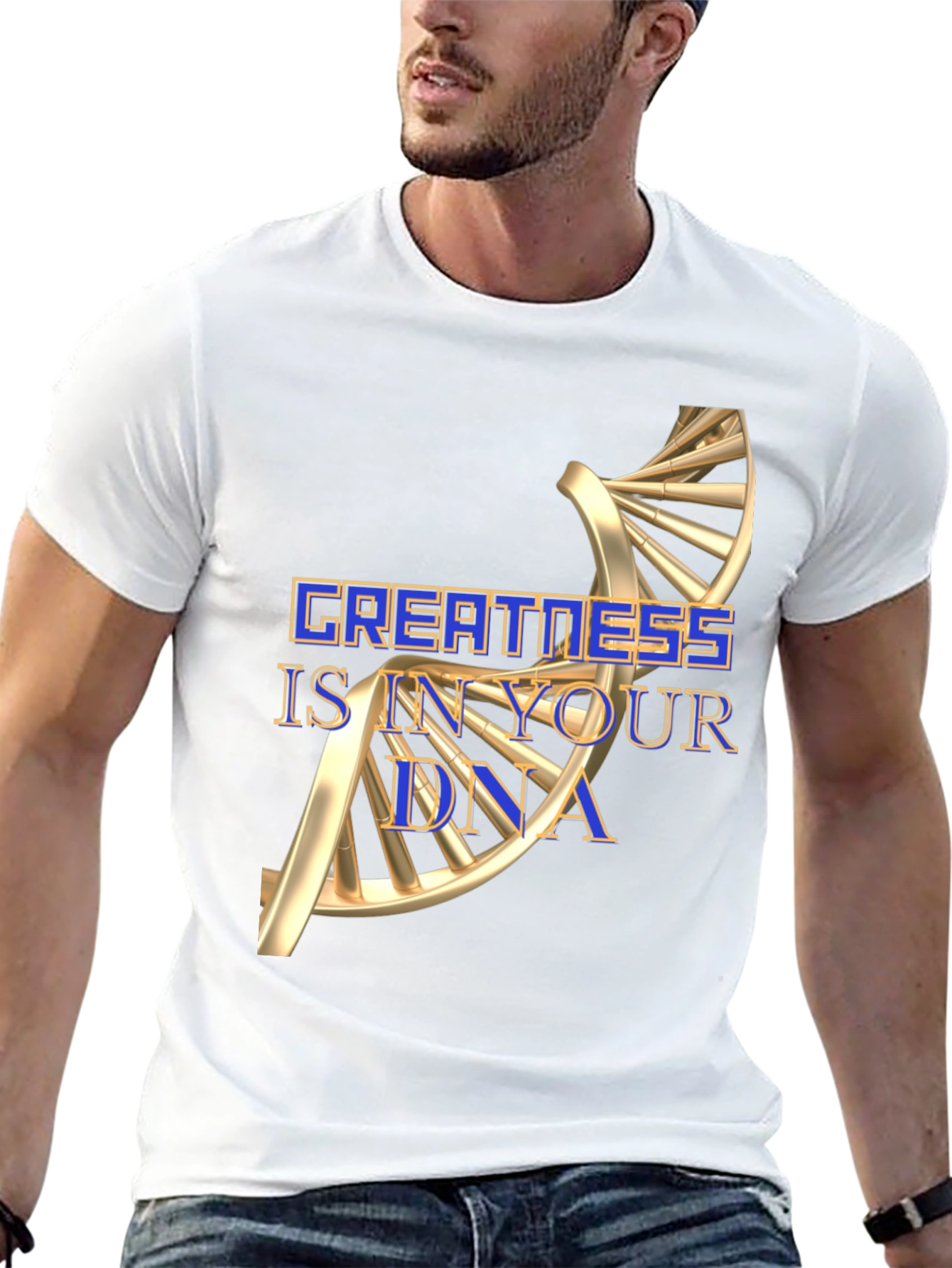 Greatness DNA Graphic T-Shirt - Motivational Tee