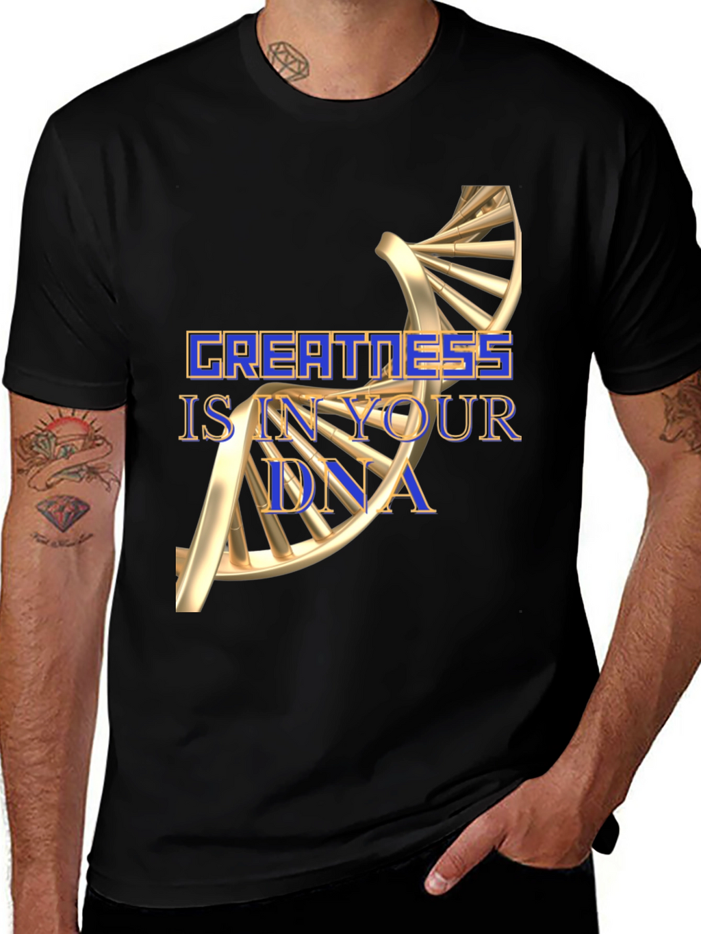 Greatness DNA Graphic T-Shirt - Motivational Tee