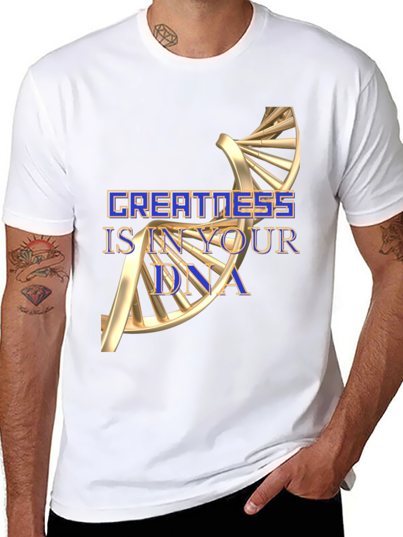 Greatness DNA Graphic T-Shirt - Motivational Tee