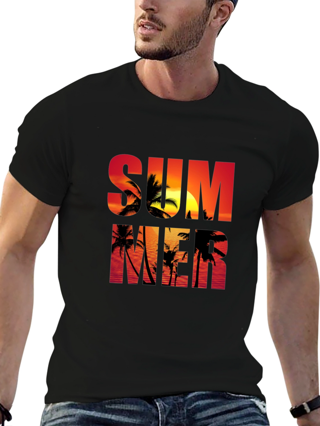 Summer Sunset Graphic T-Shirt