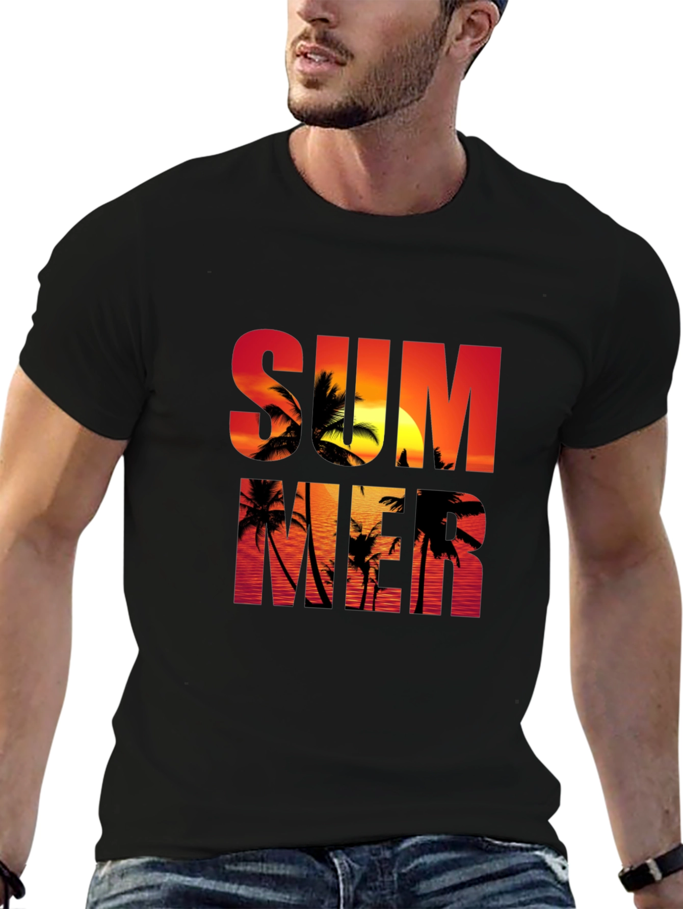 Summer Sunset Graphic T-Shirt