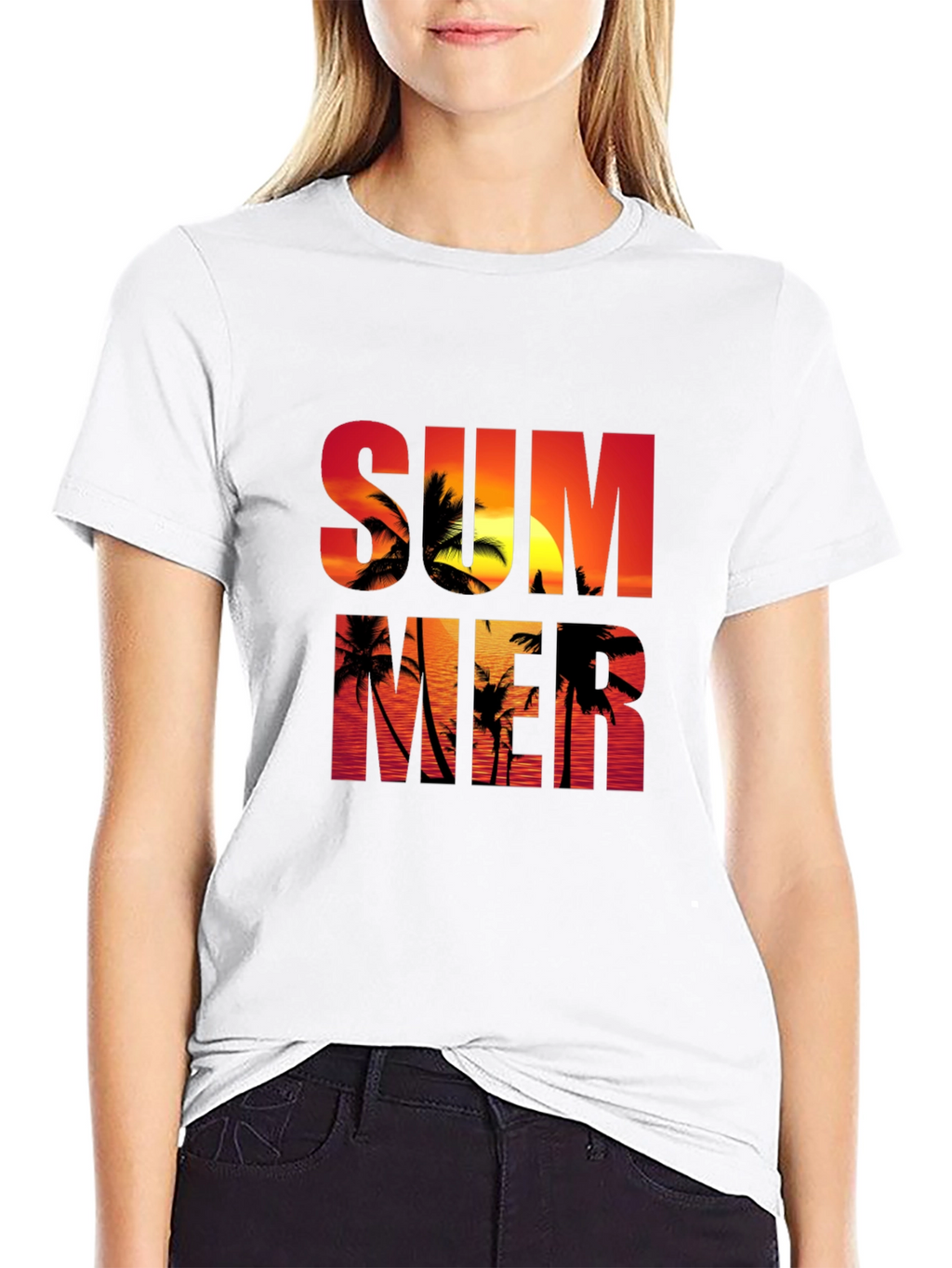 Summer Sunset Graphic T-Shirt