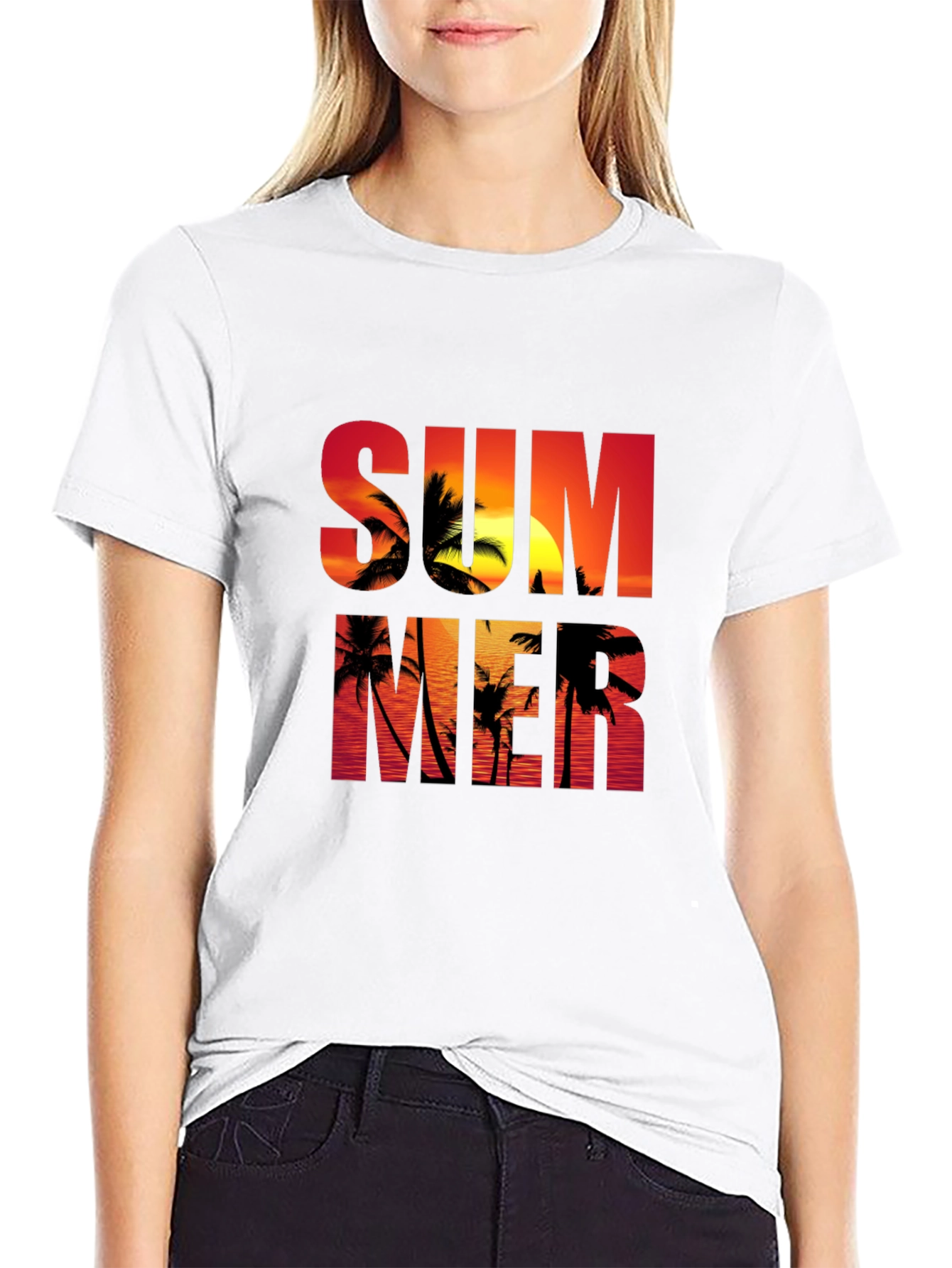 Summer Sunset Graphic T-Shirt