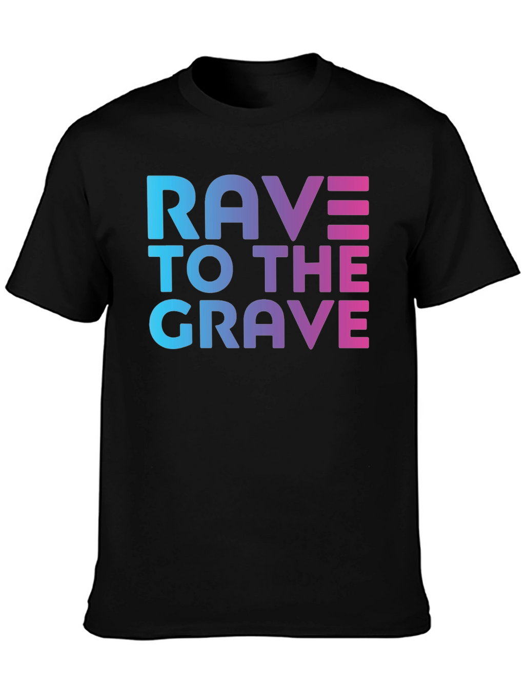Rave To The Grave Graphic Tee - Black
