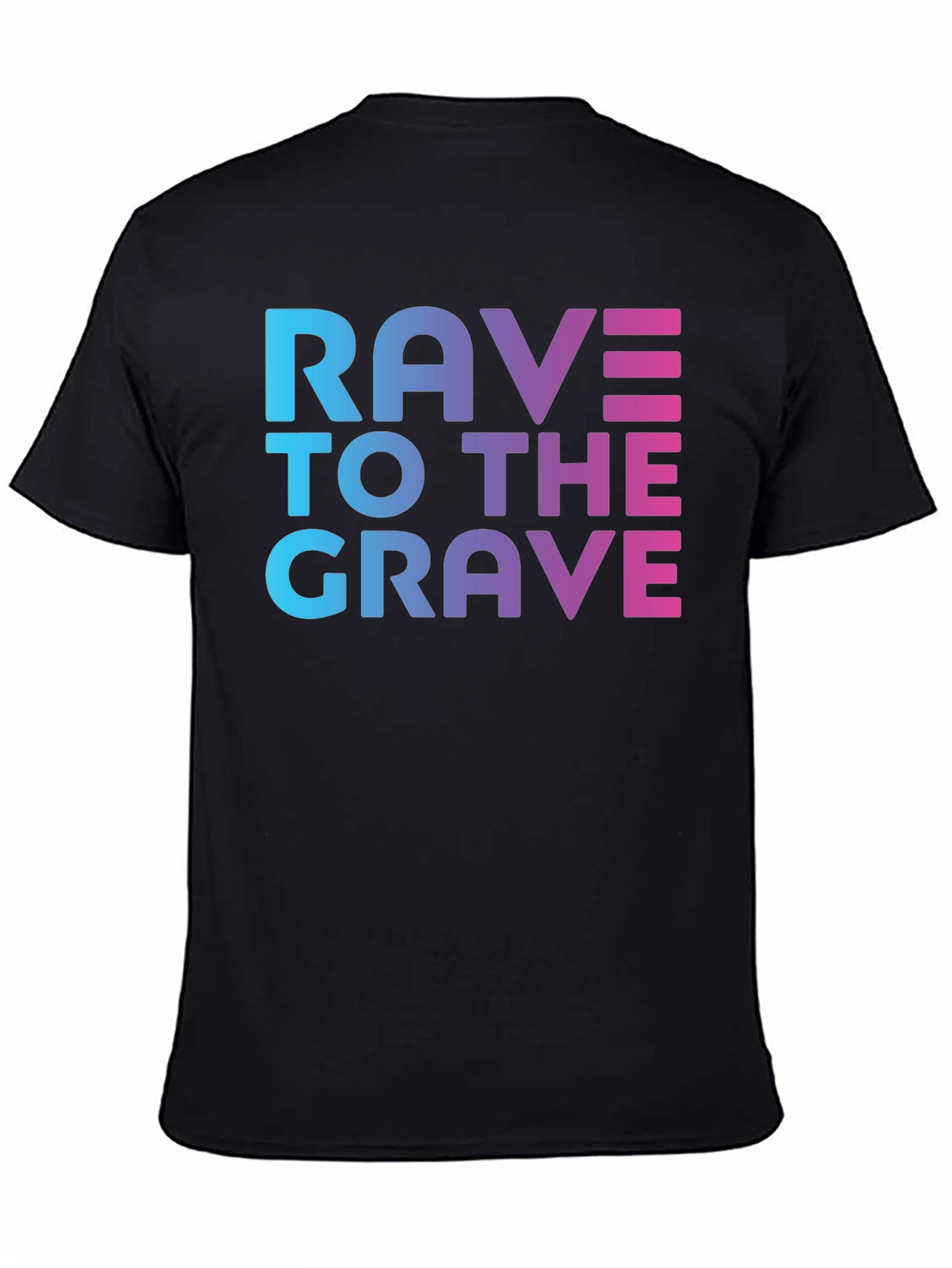 Rave To The Grave Graphic Tee - Black